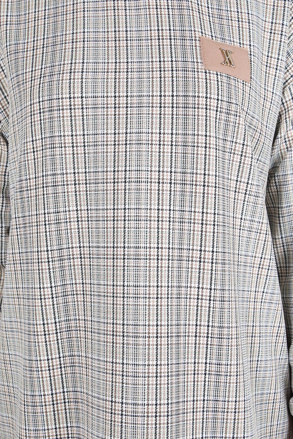 Tesettür giyim YEŞİL EKOSE DESENLİ TUNİK 44297