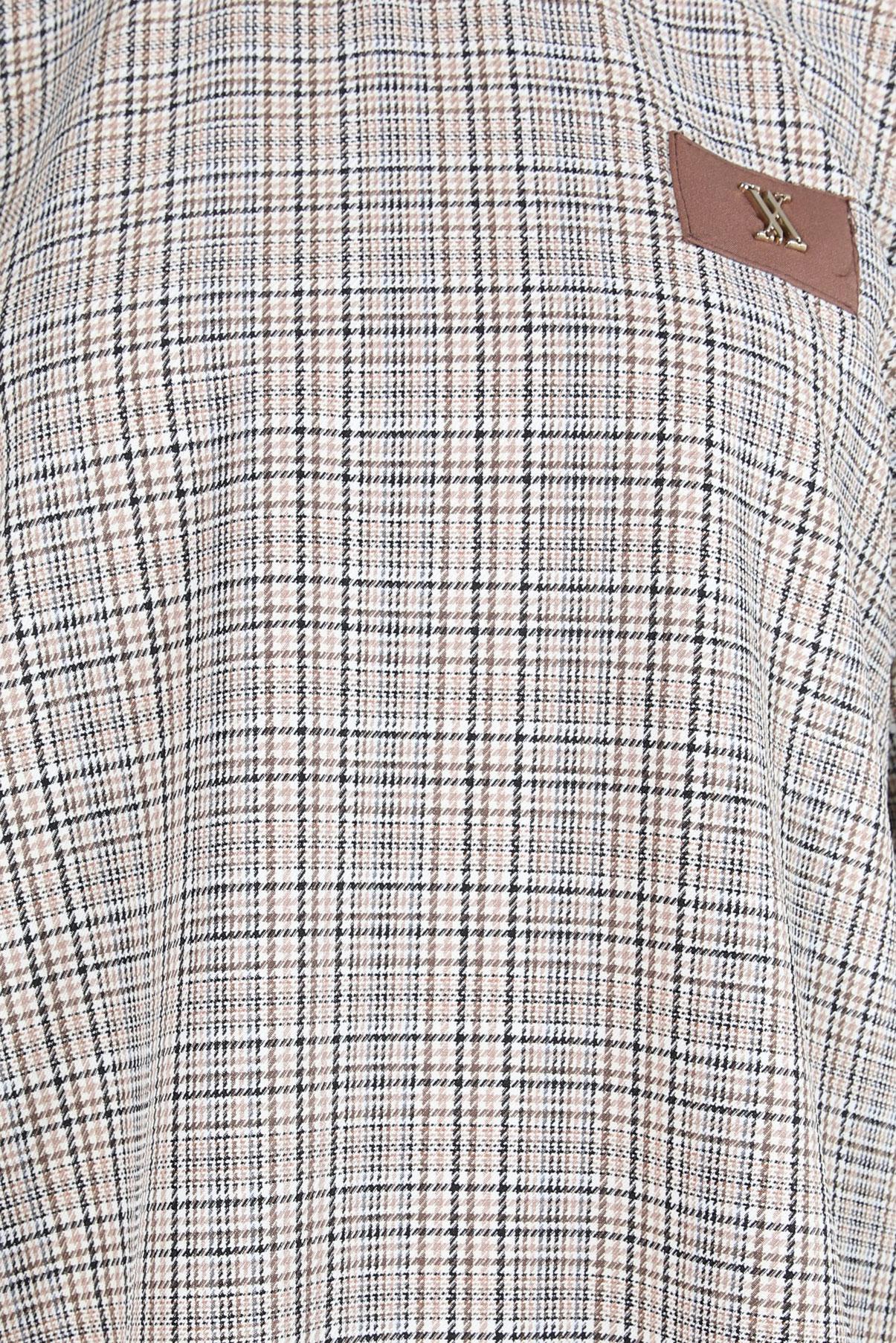 Tesettür giyim LACİVERT EKOSE DESENLİ TUNİK 44297