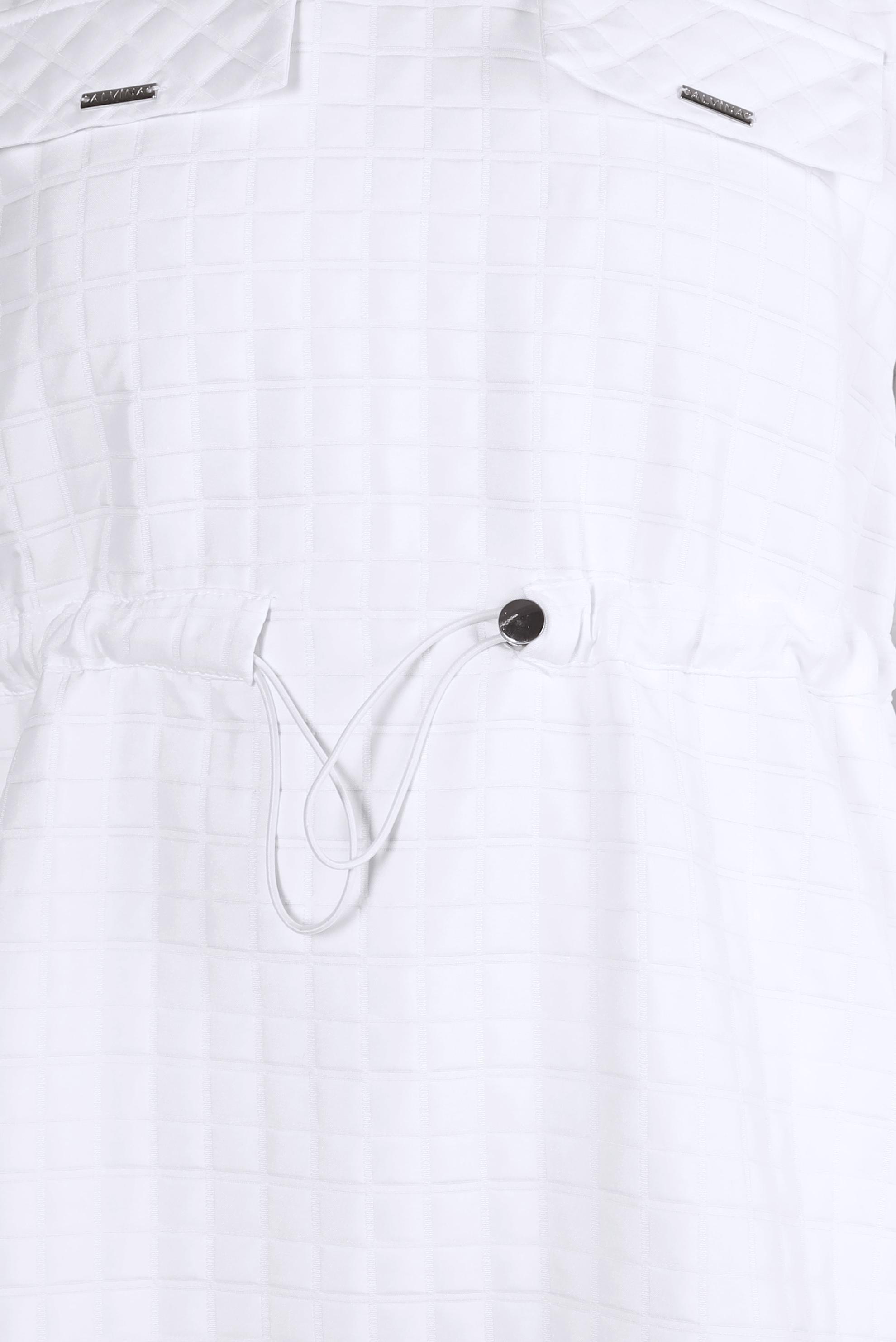 Tesettür giyim BEYAZ BELİ LASTİKLİ TUNİK 44300