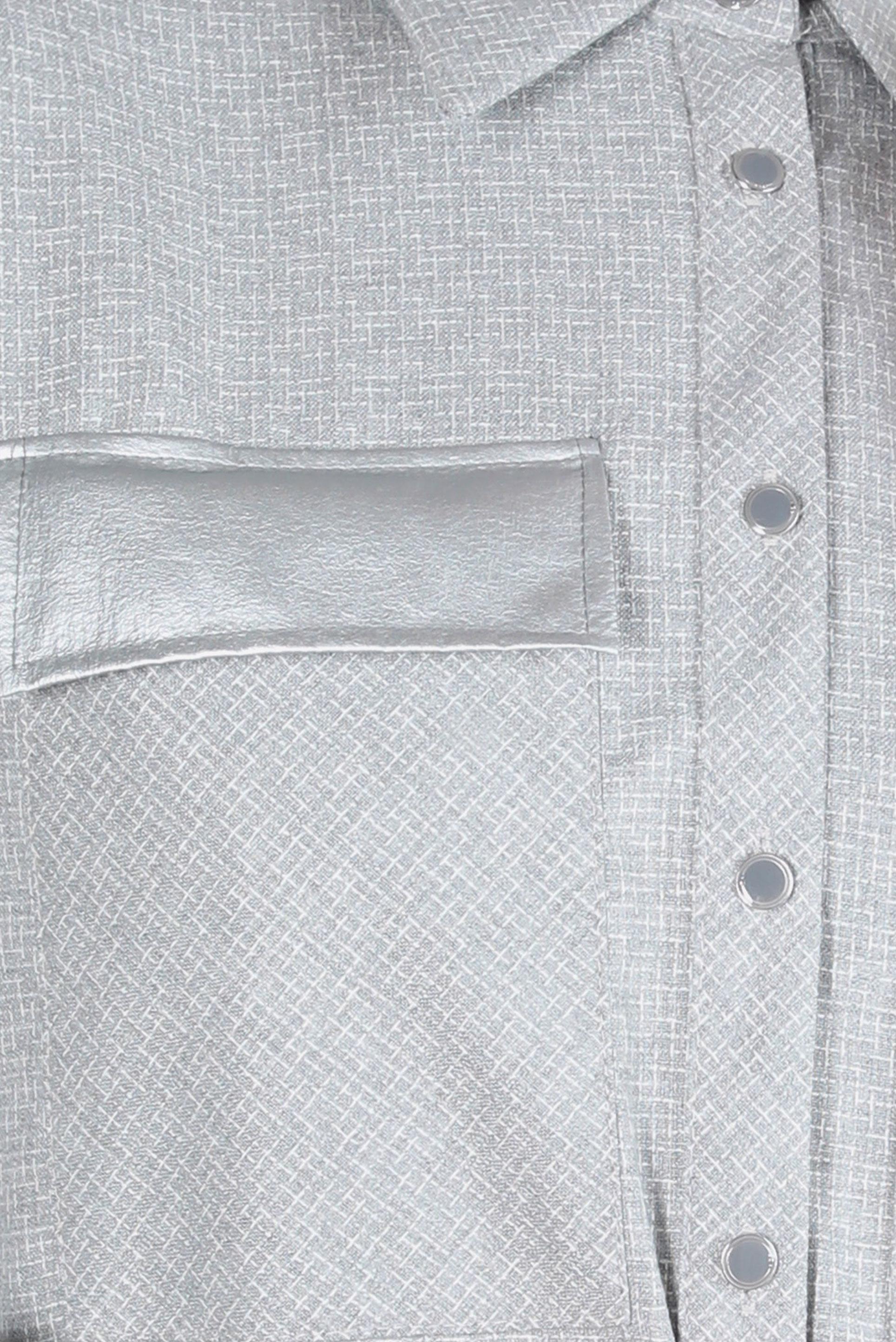 Tesettür giyim GRİ GÖMLEK YAKA TUNİK 44303-2