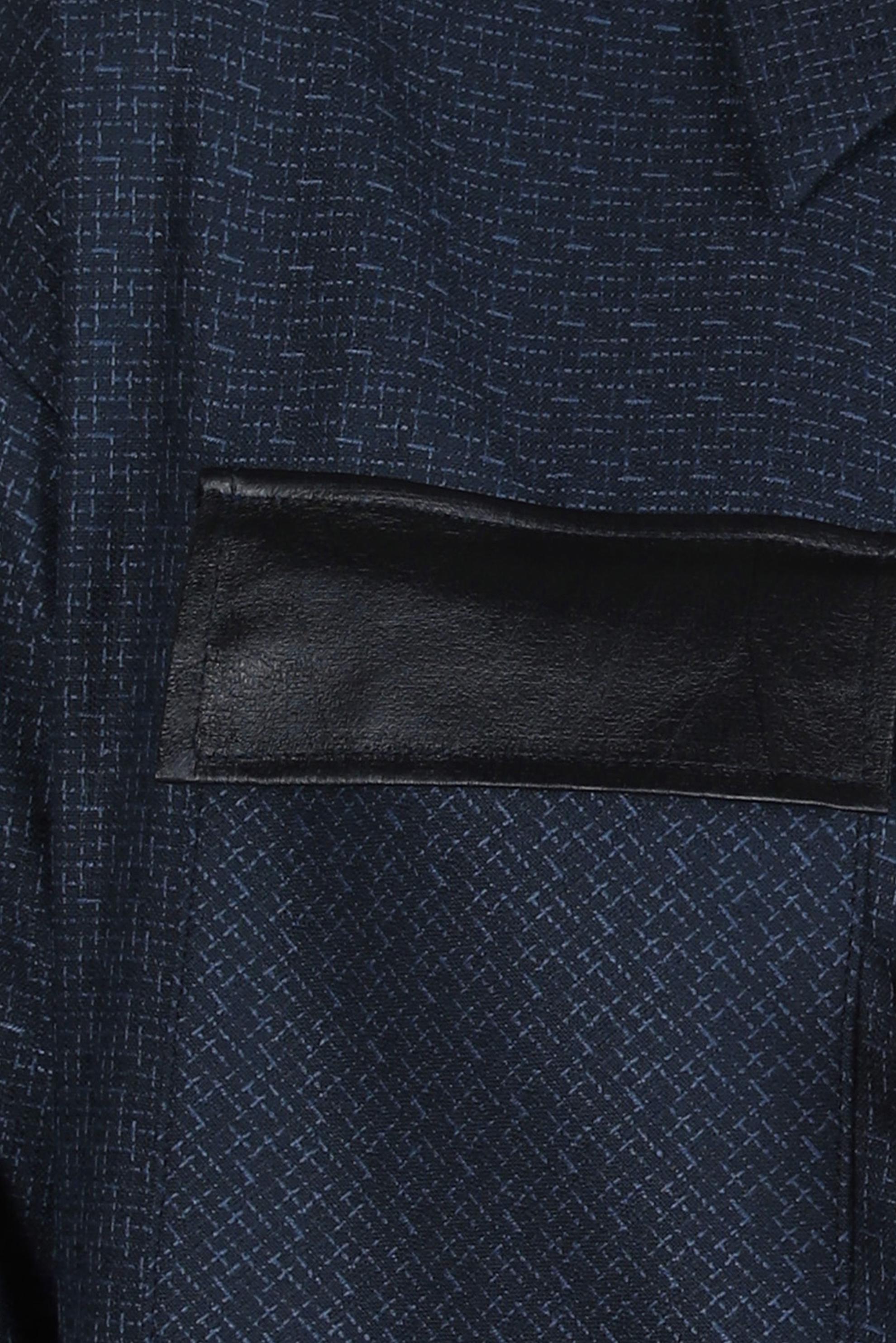 Tesettür giyim LACİVERT GÖMLEK YAKA TUNİK 44303-2