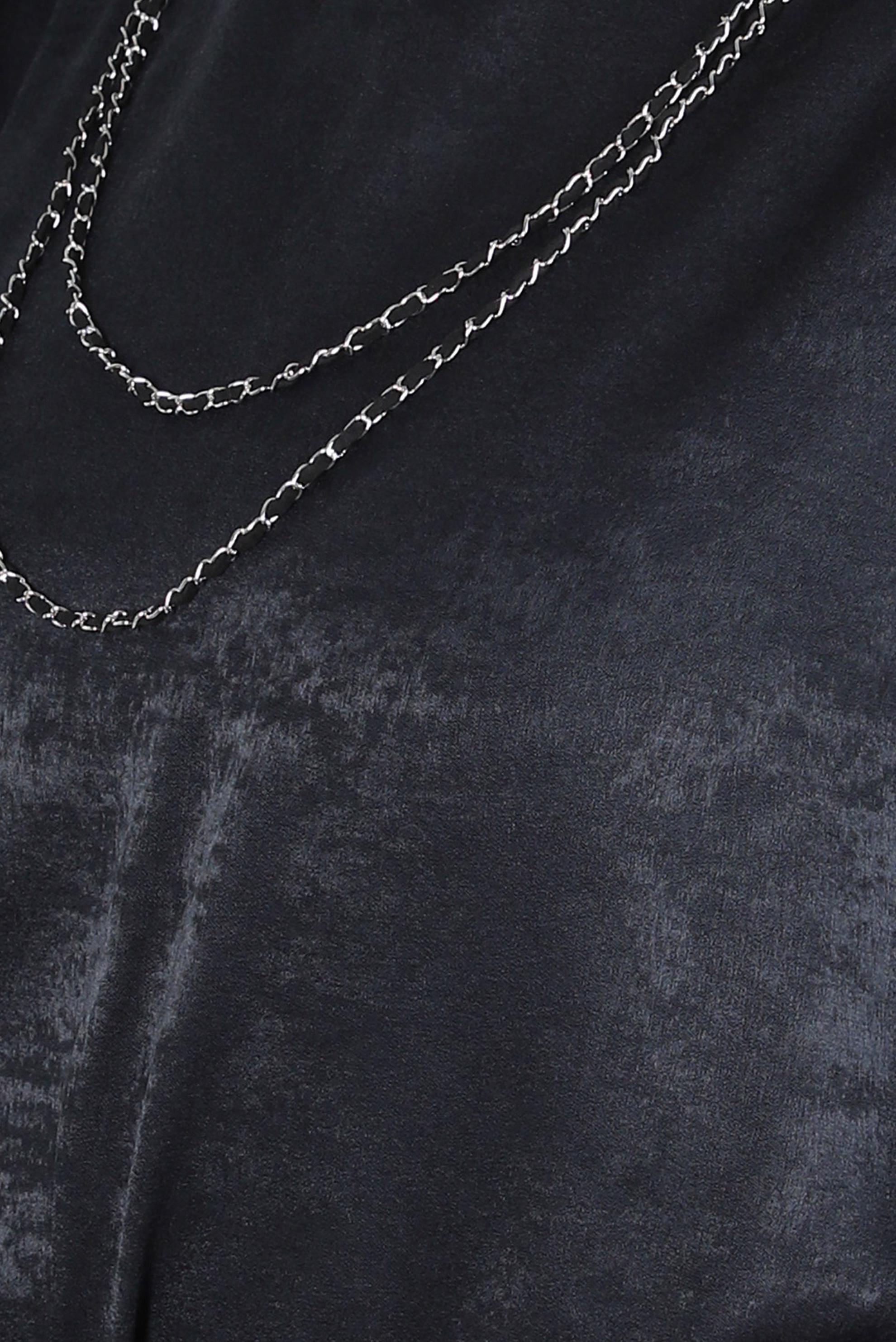 Tesettür giyim SİYAH ZİNCİR DETAYLI TUNİK 44309