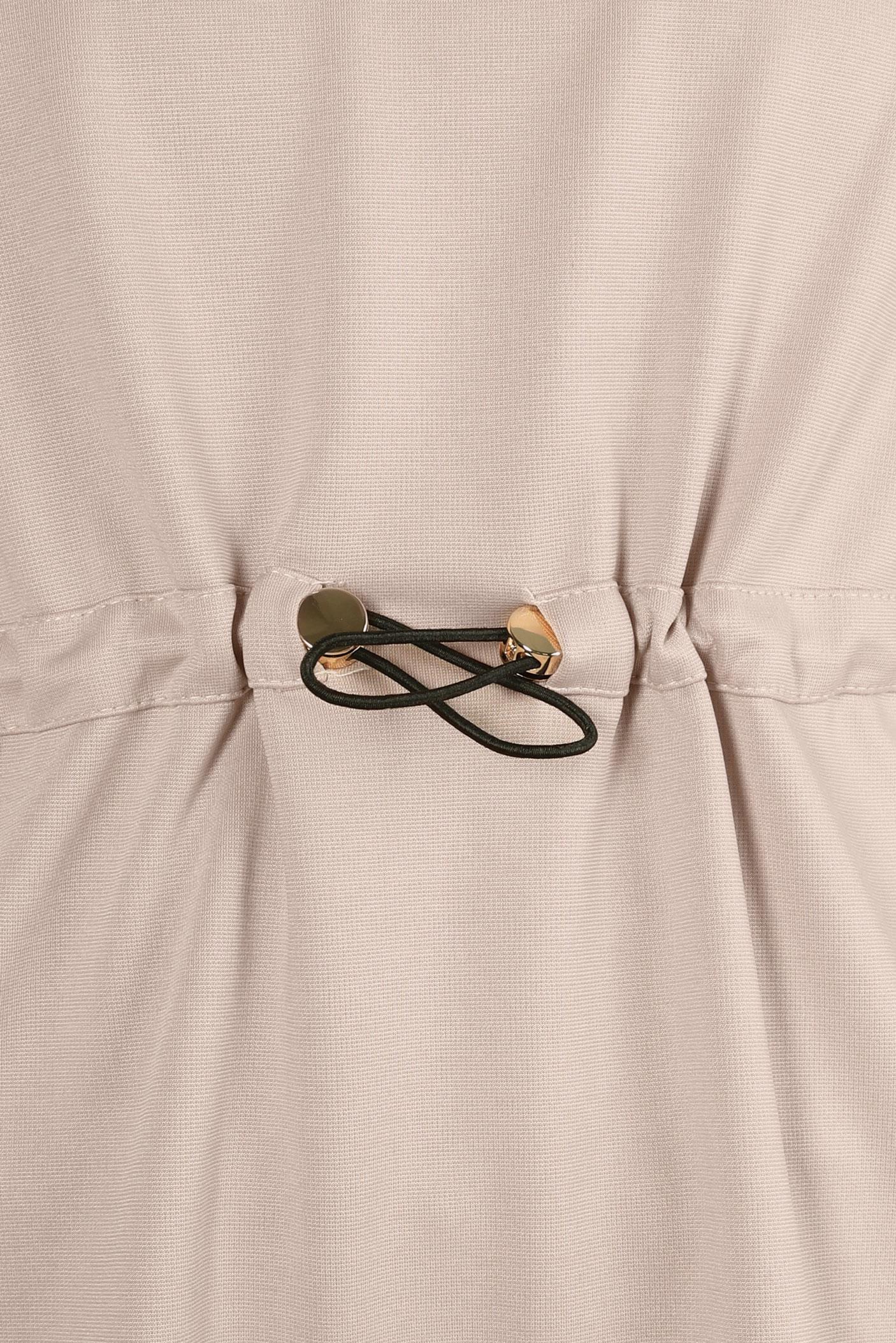 Tesettür giyim BEJ GÖMLEK YAKA TUNİK 44313