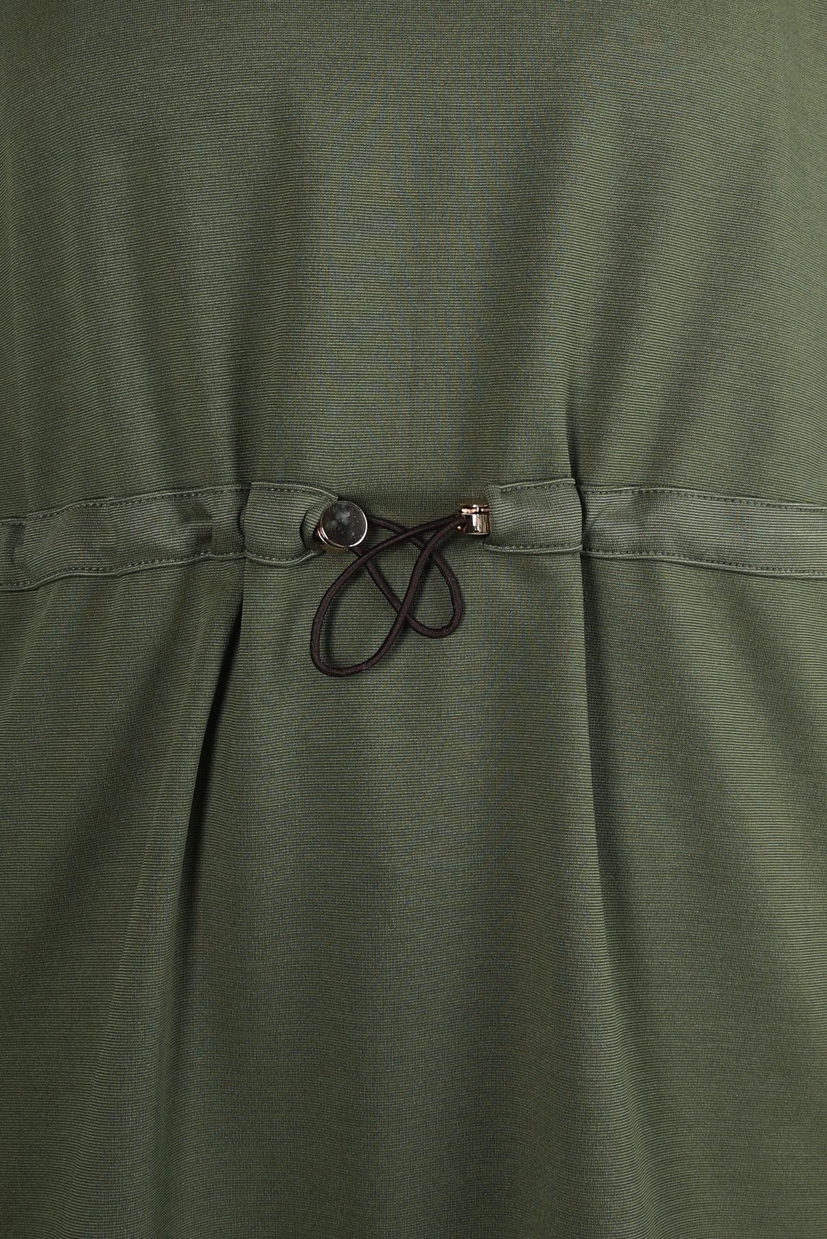 Tesettür giyim HAKİ GÖMLEK YAKA TUNİK 44313