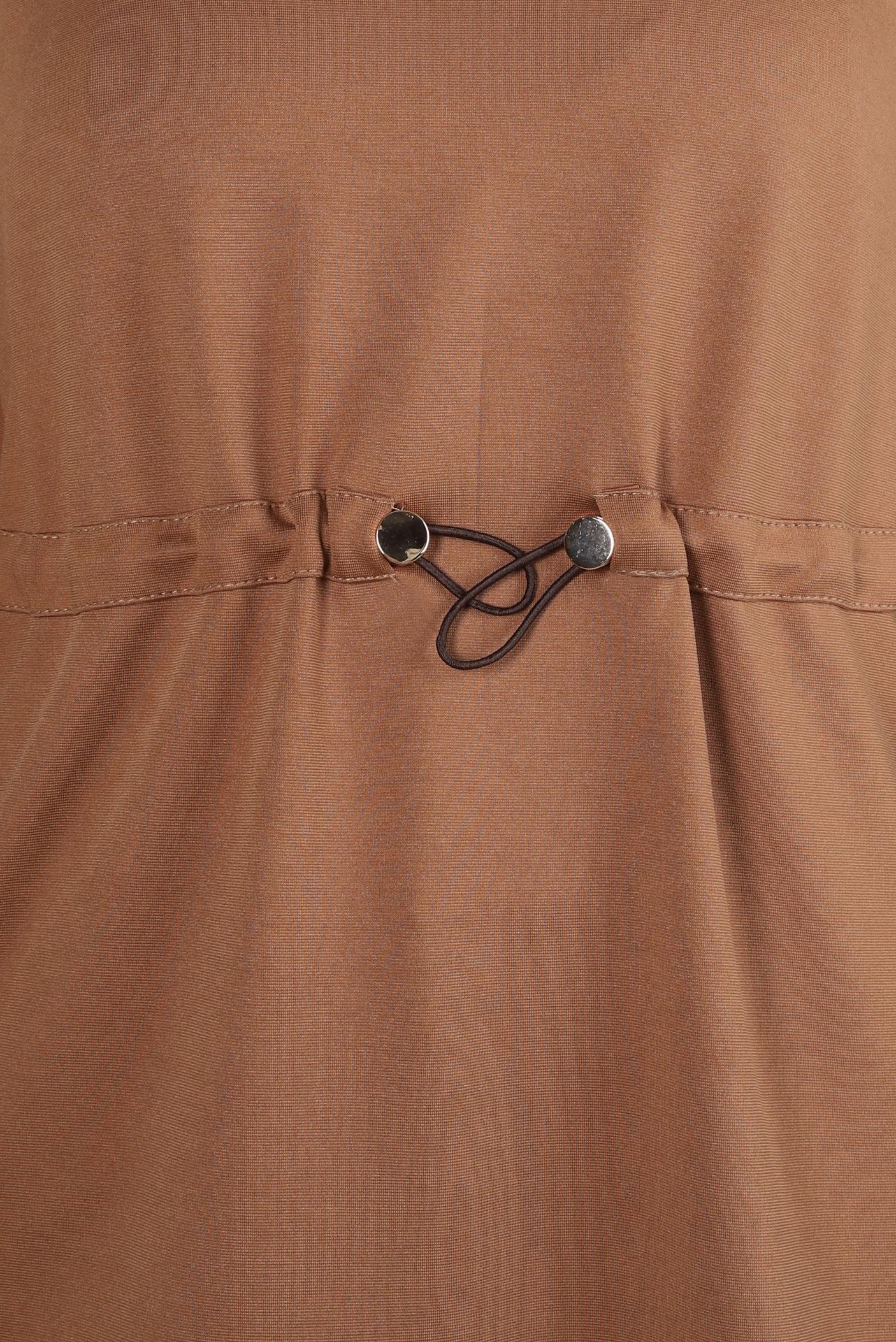 Tesettür giyim TABA GÖMLEK YAKA TUNİK 44313