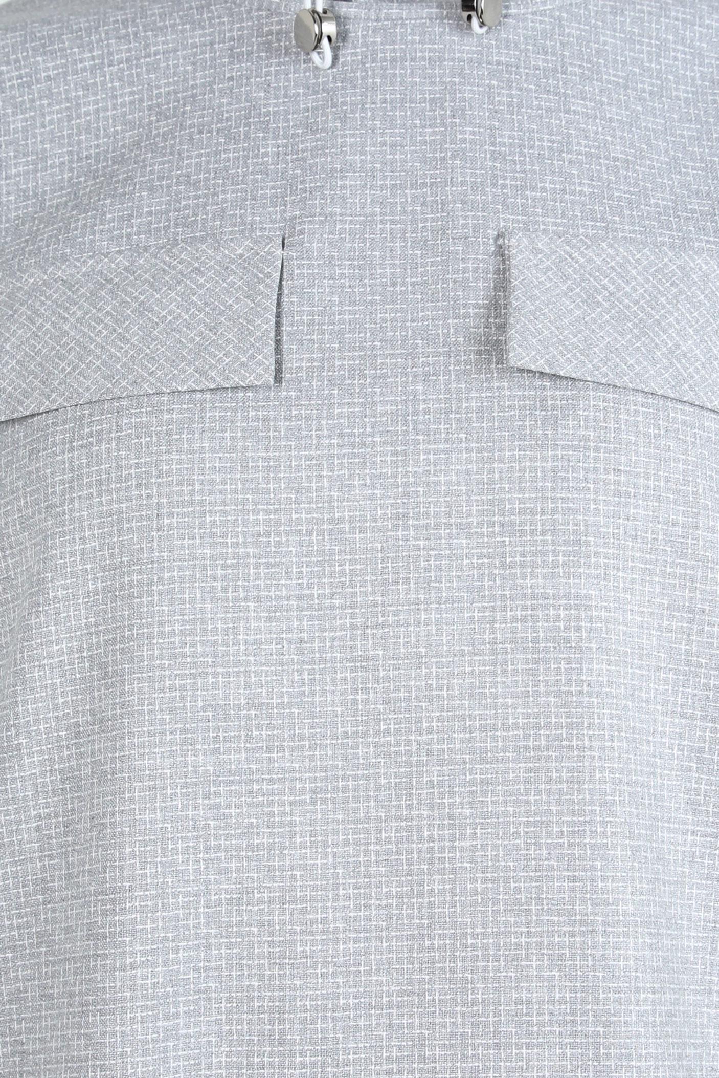 Vêtements hijab GRIS TUNIQUE À COL SMOCKING 44316