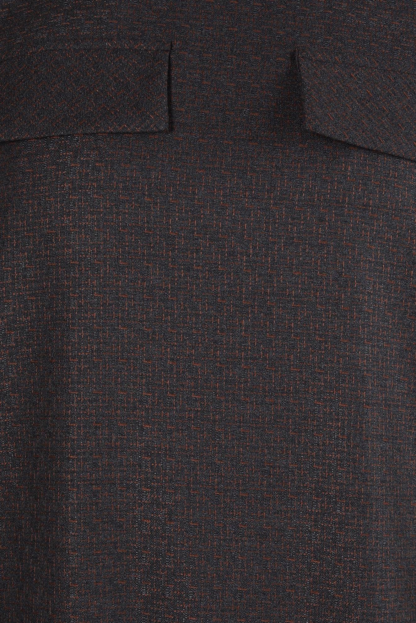 Tesettür giyim SİYAH YAKASI BÜZGÜLÜ TUNİK 44316