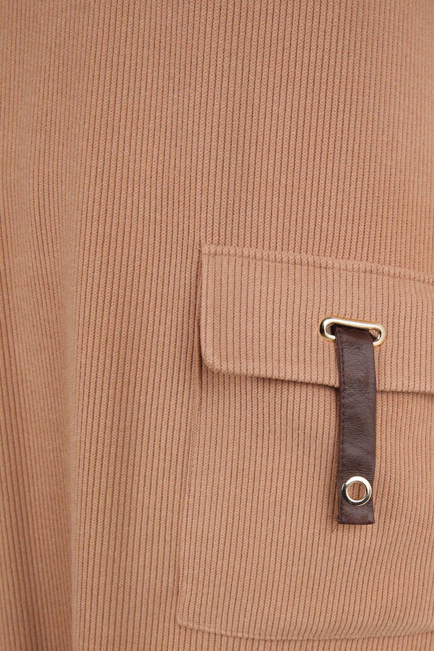 Tesettür giyim KAHVE BOĞAZLI YAKA TUNİK 44318