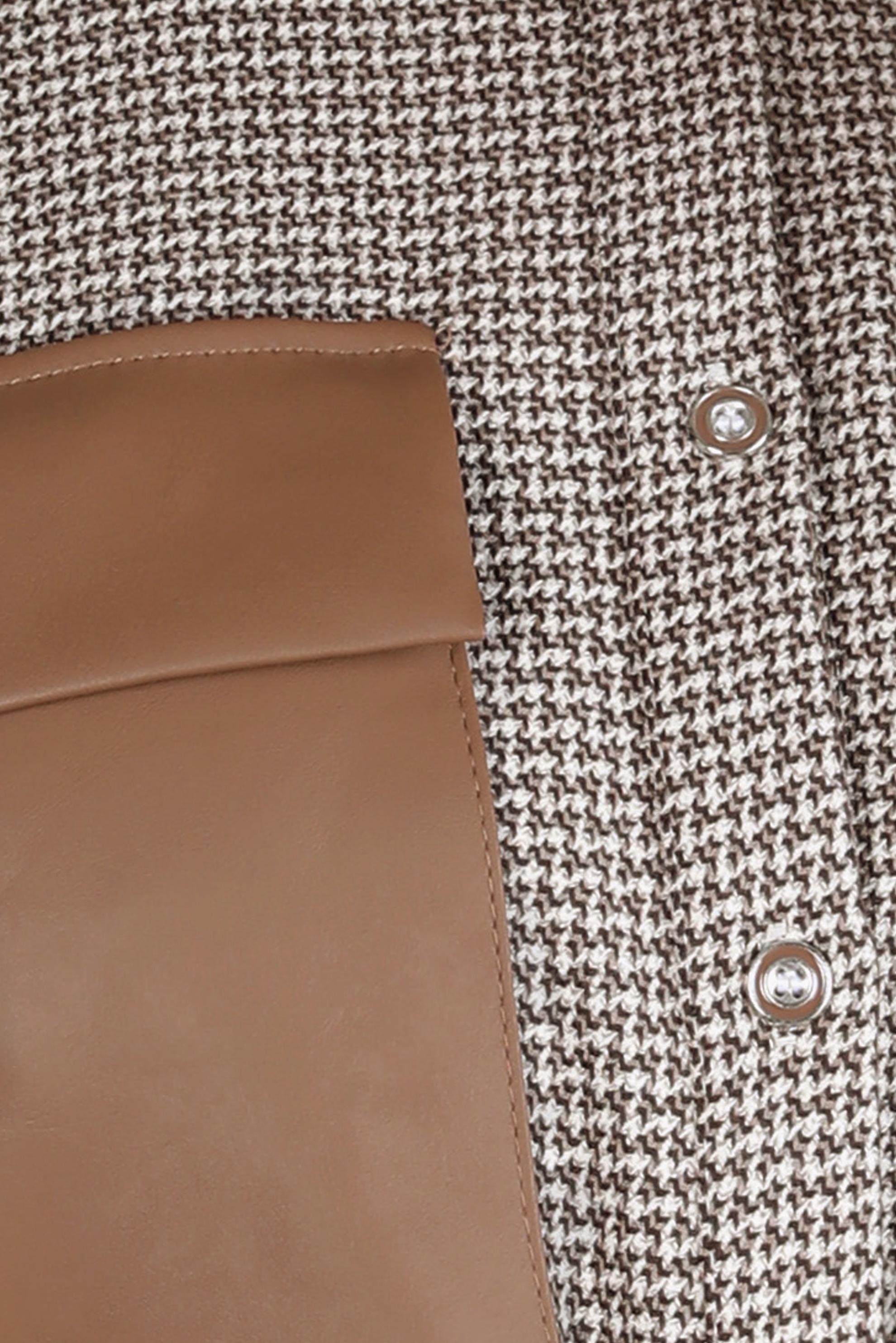 Tesettür giyim KAHVE İP DETAYLI TUNİK 44319