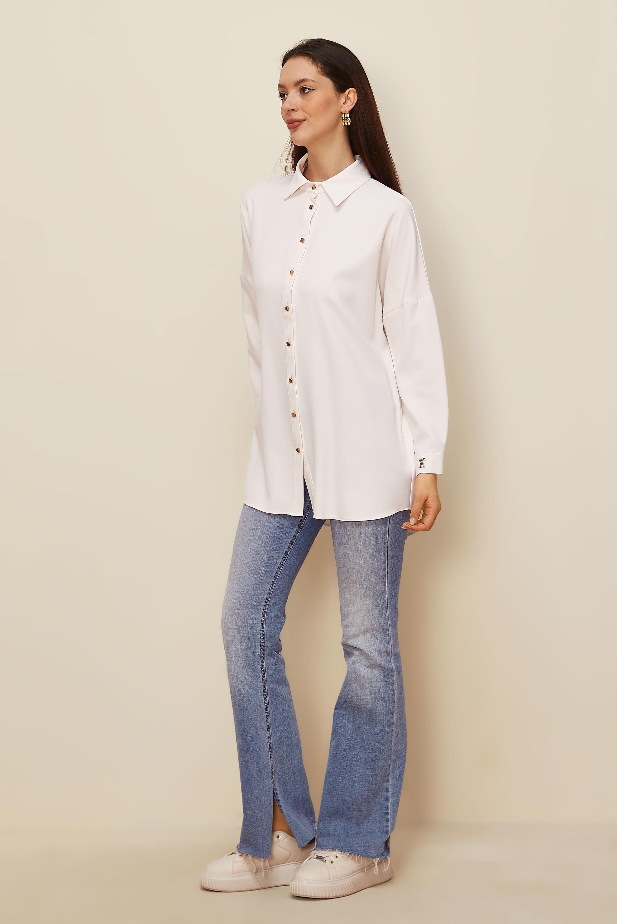 Vêtements hijab BLANC CHEMISE TUNIQUE 44320