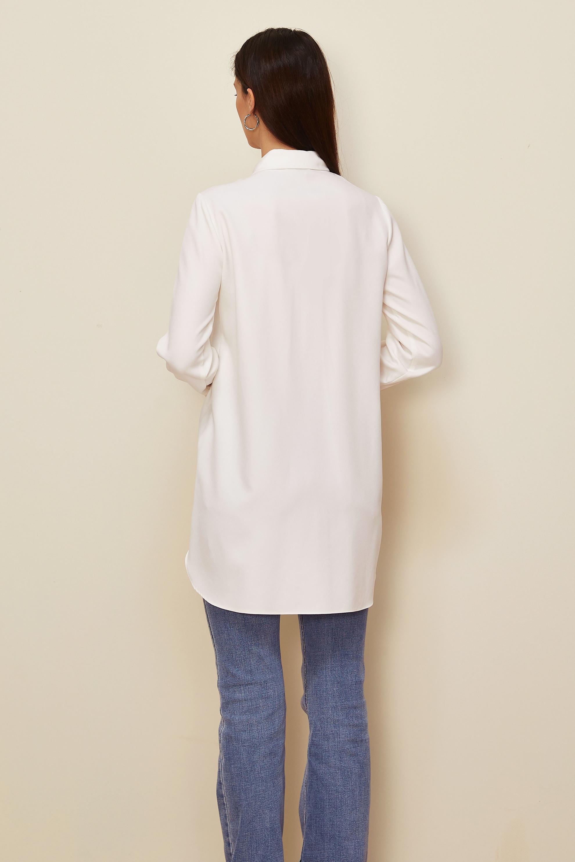 Vêtements hijab BLANC CHEMISE TUNIQUE 44320