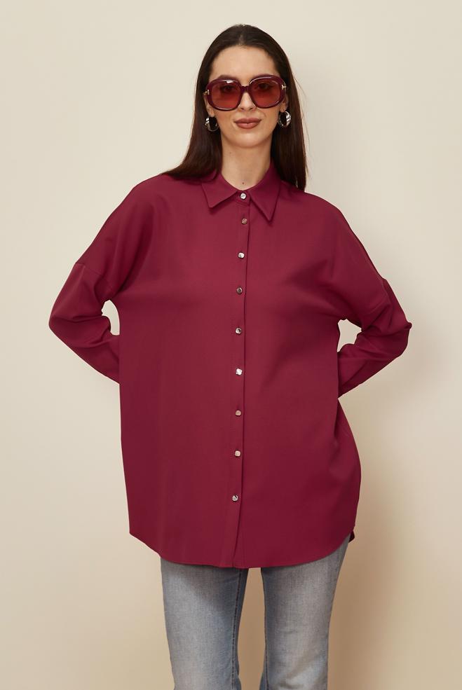 Vêtements hijab FUCHSIA CHEMISE TUNIQUE 44320 - ALVİNA