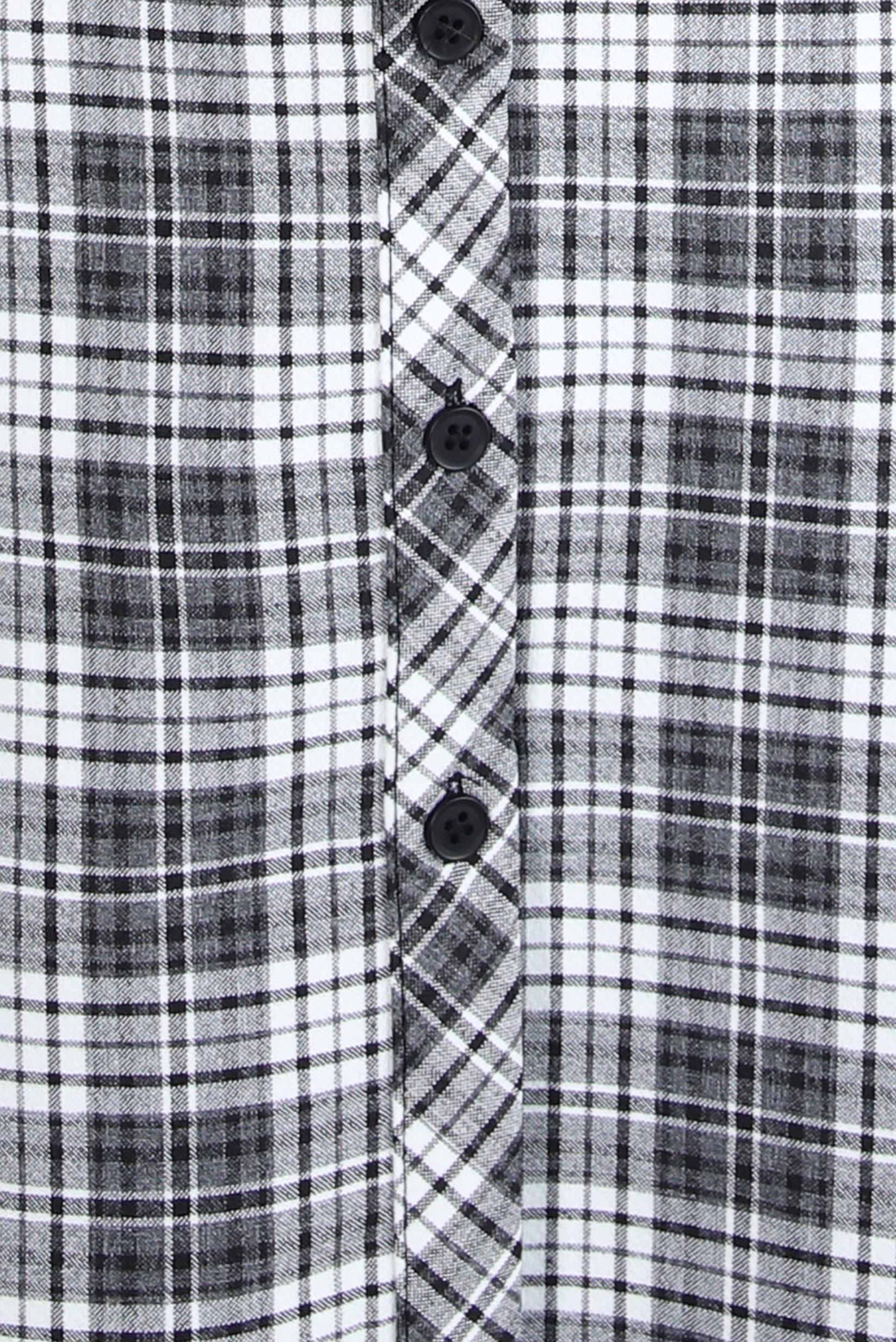 Tesettür giyim SİYAH EKOSE DESENLİ TUNİK 44324