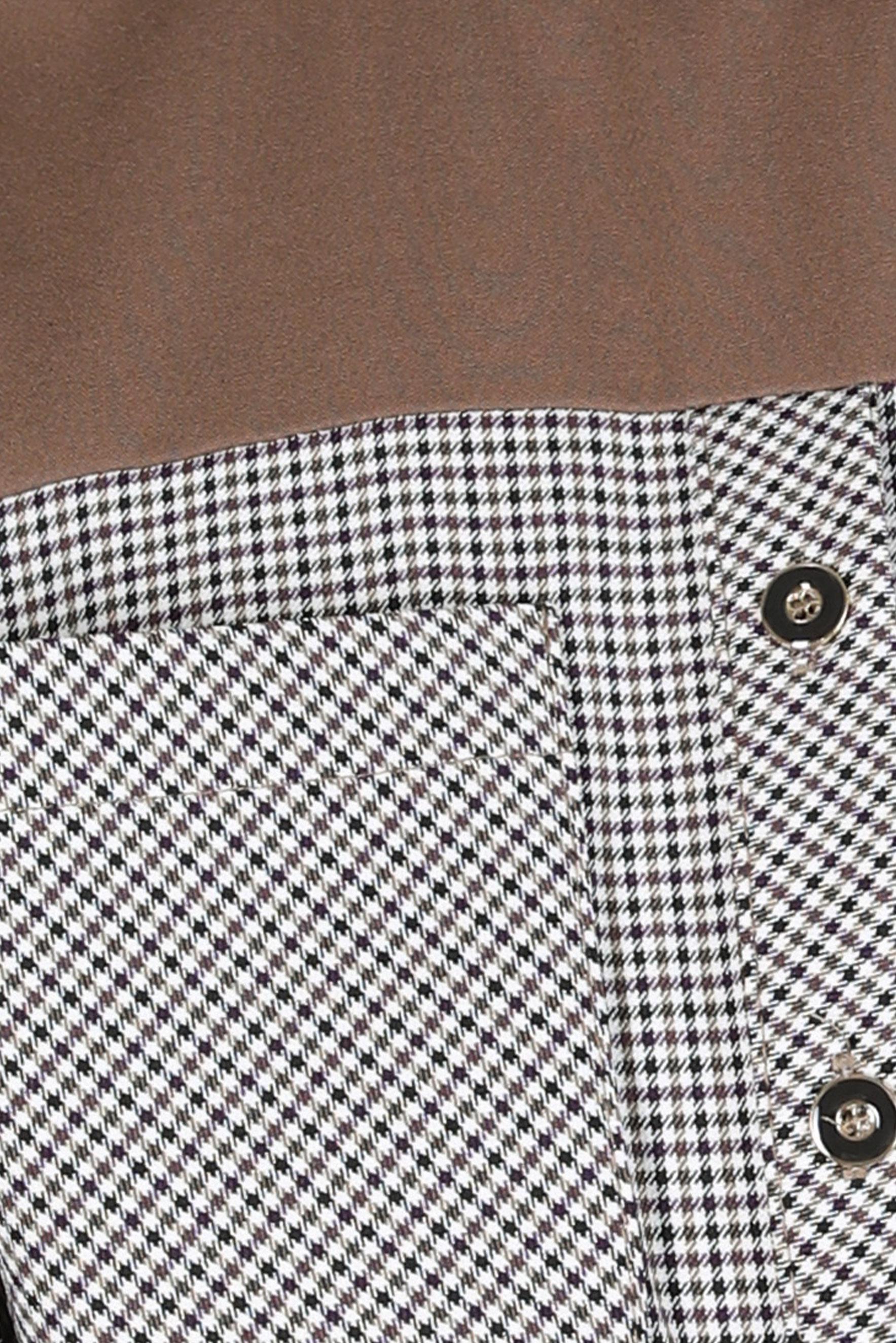 Tesettür giyim MOR EKOSE DESENLİ TUNİK 44326-1