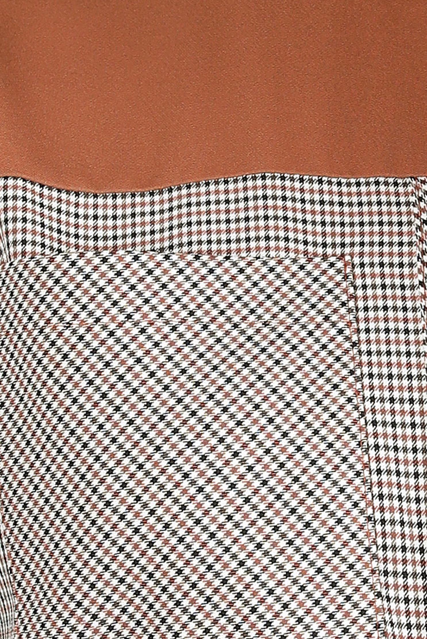 Tesettür giyim TURUNCU EKOSE DESENLİ TUNİK 44326-1