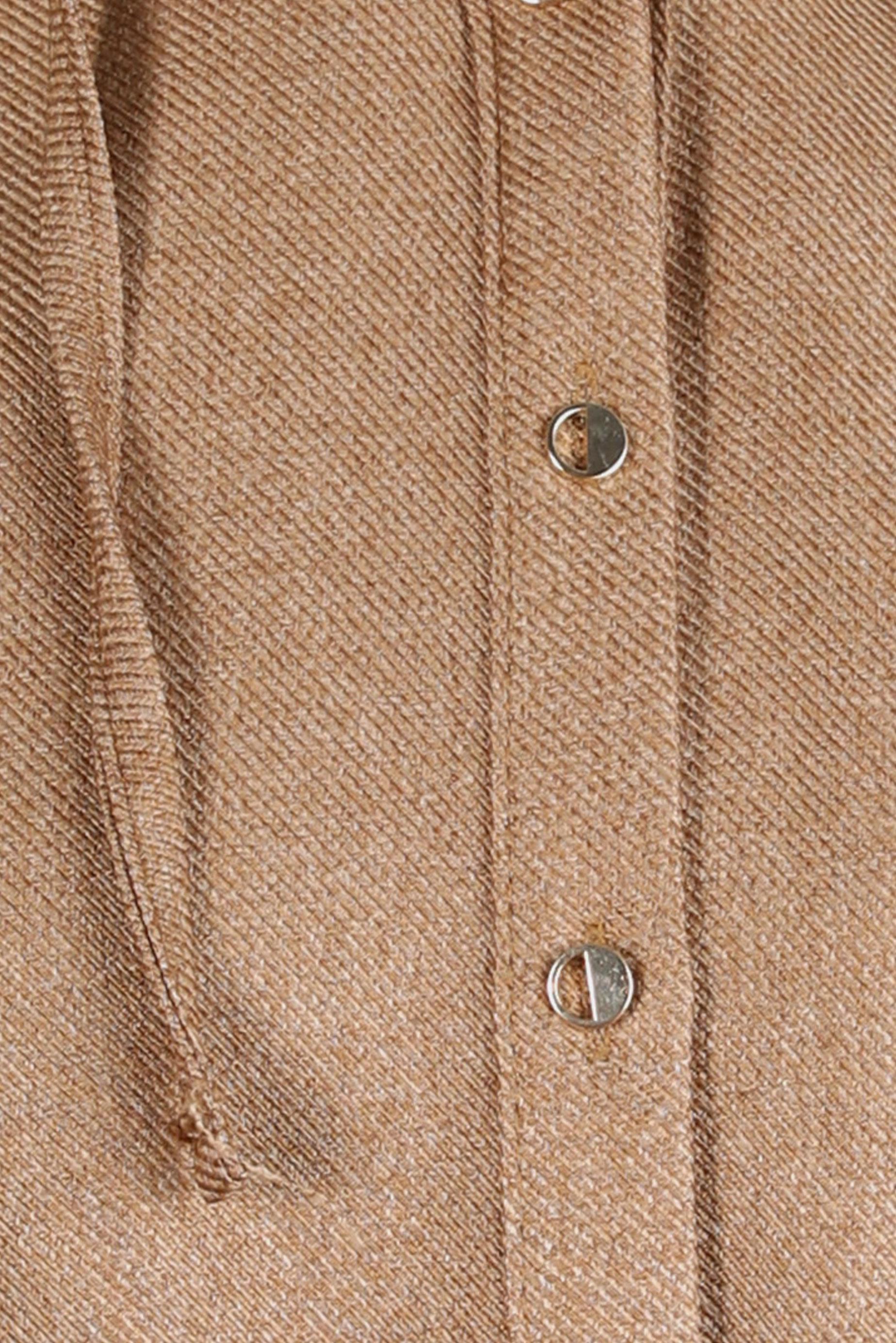 Tesettür giyim KAHVE KAPÜŞONLU TUNİK 44341