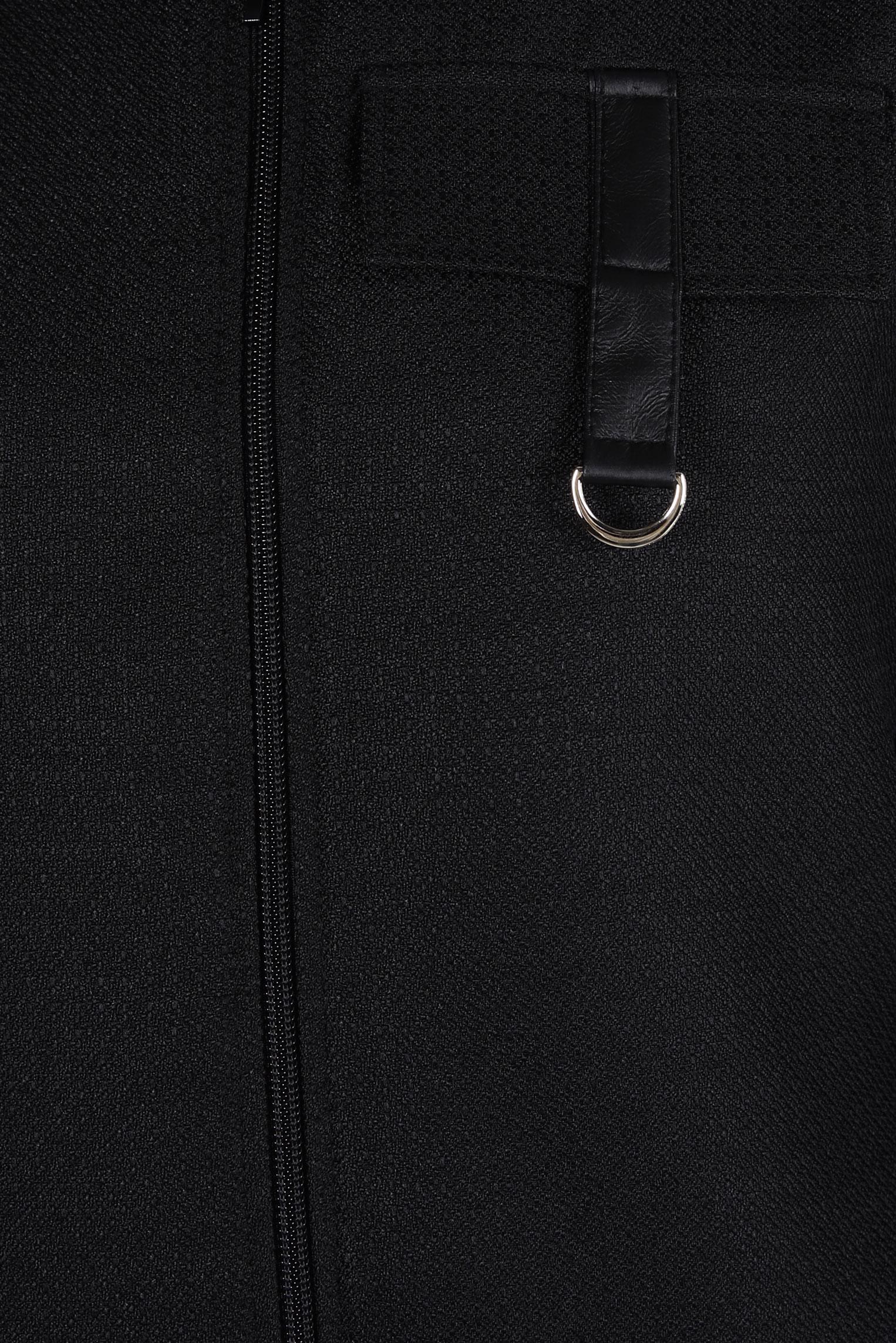 Tesettür giyim SİYAH FERMUARLI TUNİK 44355