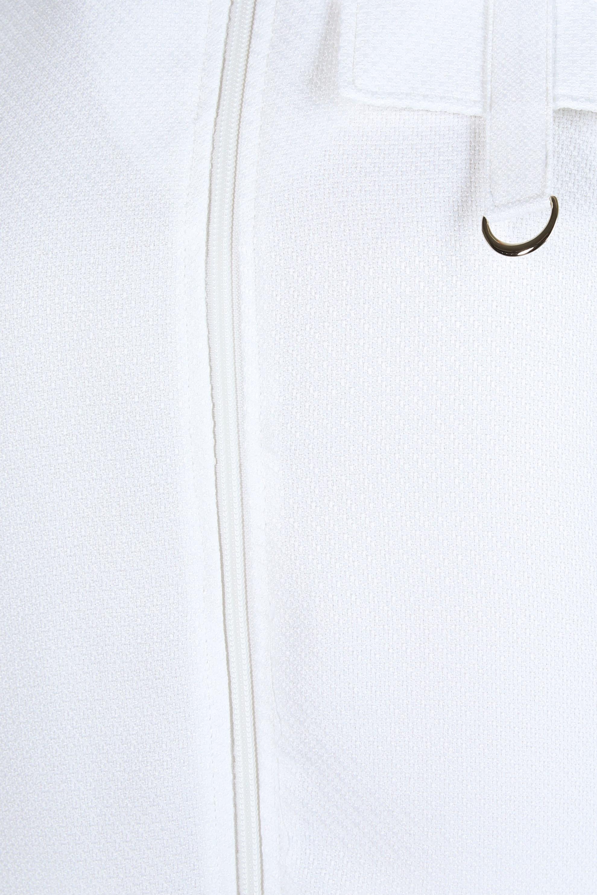 Tesettür giyim BEYAZ FERMUARLI TUNİK 44355