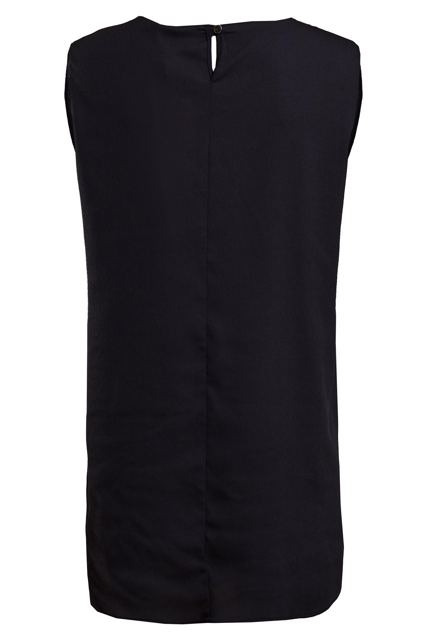 Tesettür giyim SİYAH KOLSUZ İÇ TUNİK 4485