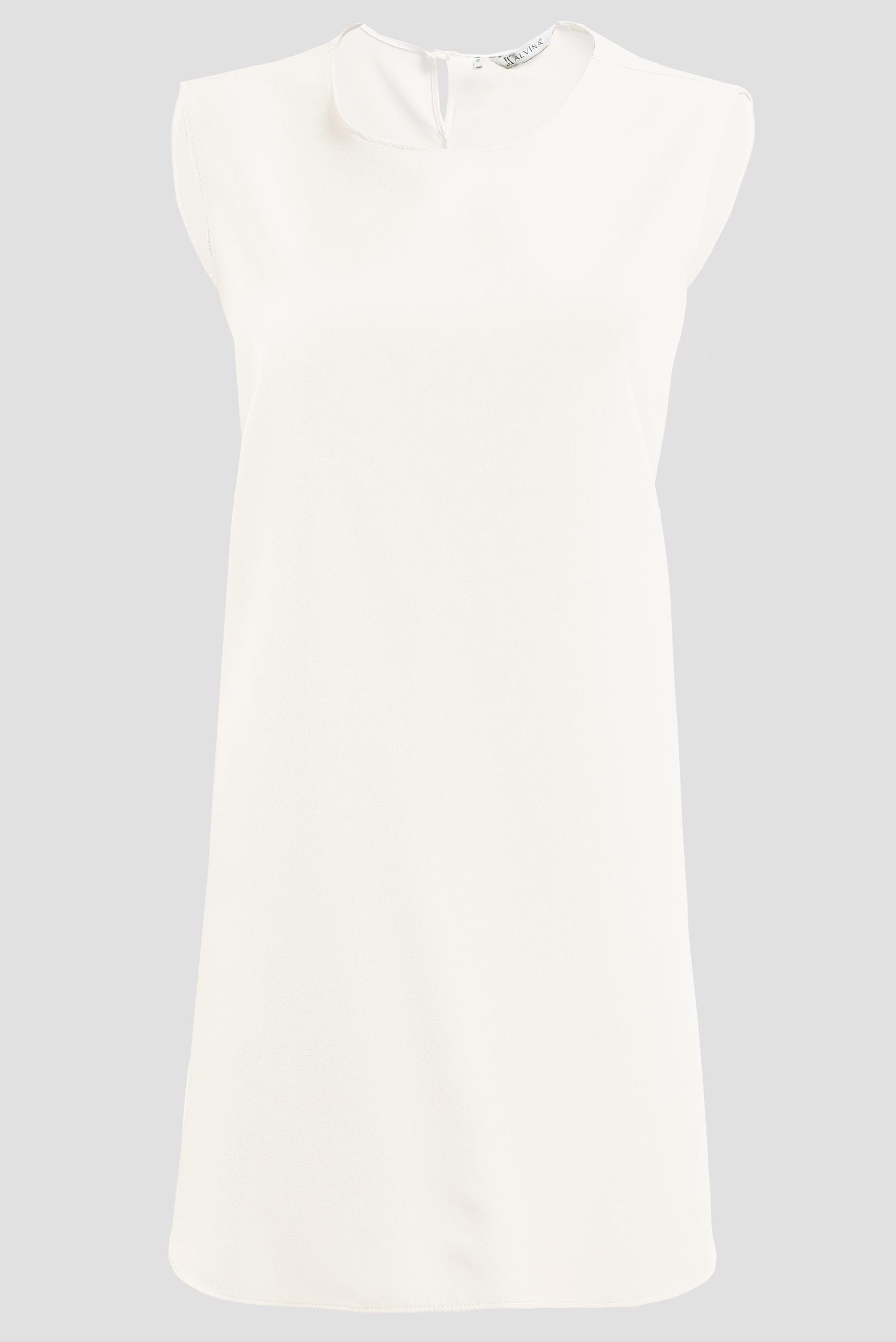 Tesettür giyim BEYAZ KOLSUZ İÇ TUNİK 4485