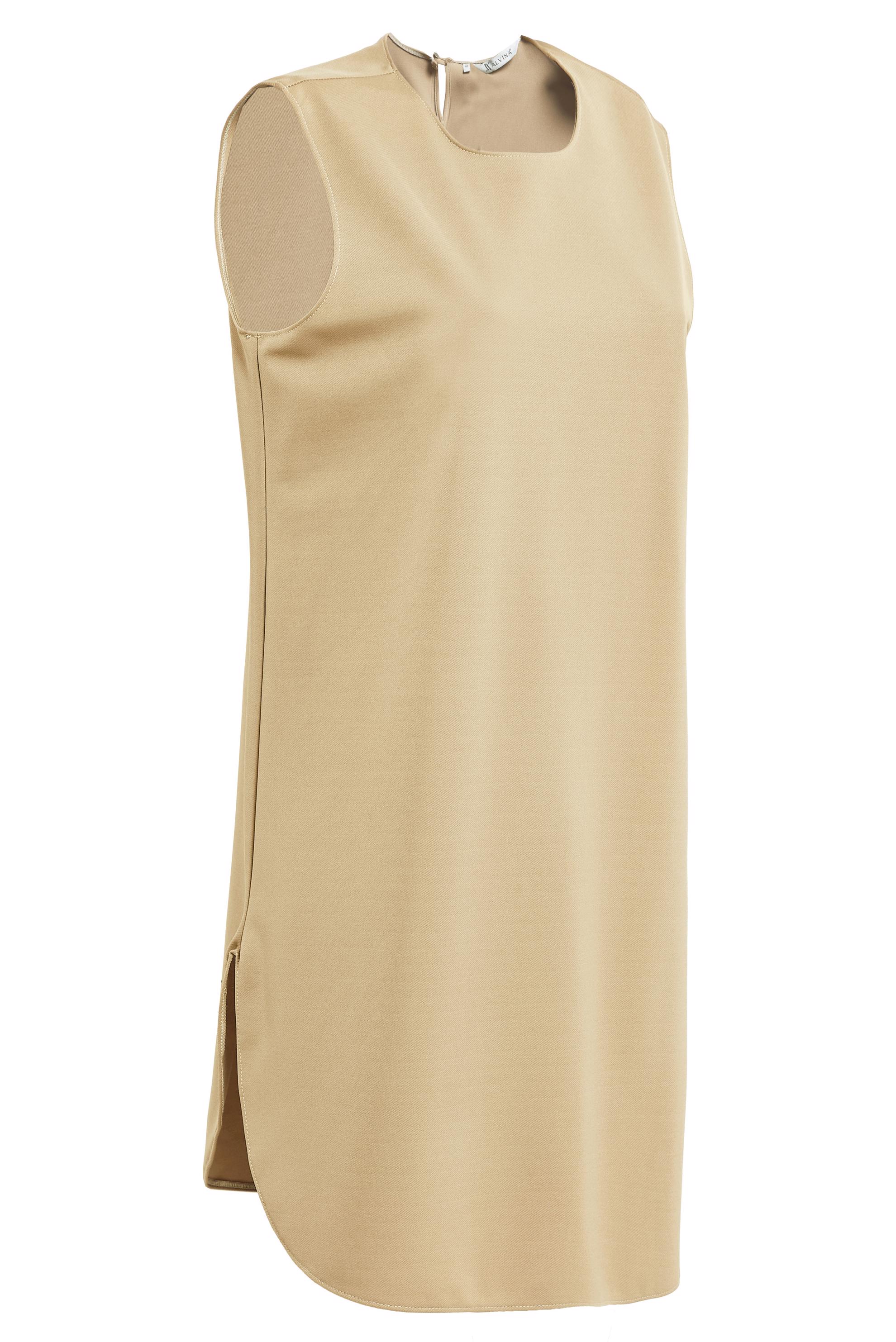 Tesettür giyim BEJ KOLSUZ İÇ TUNİK 4485