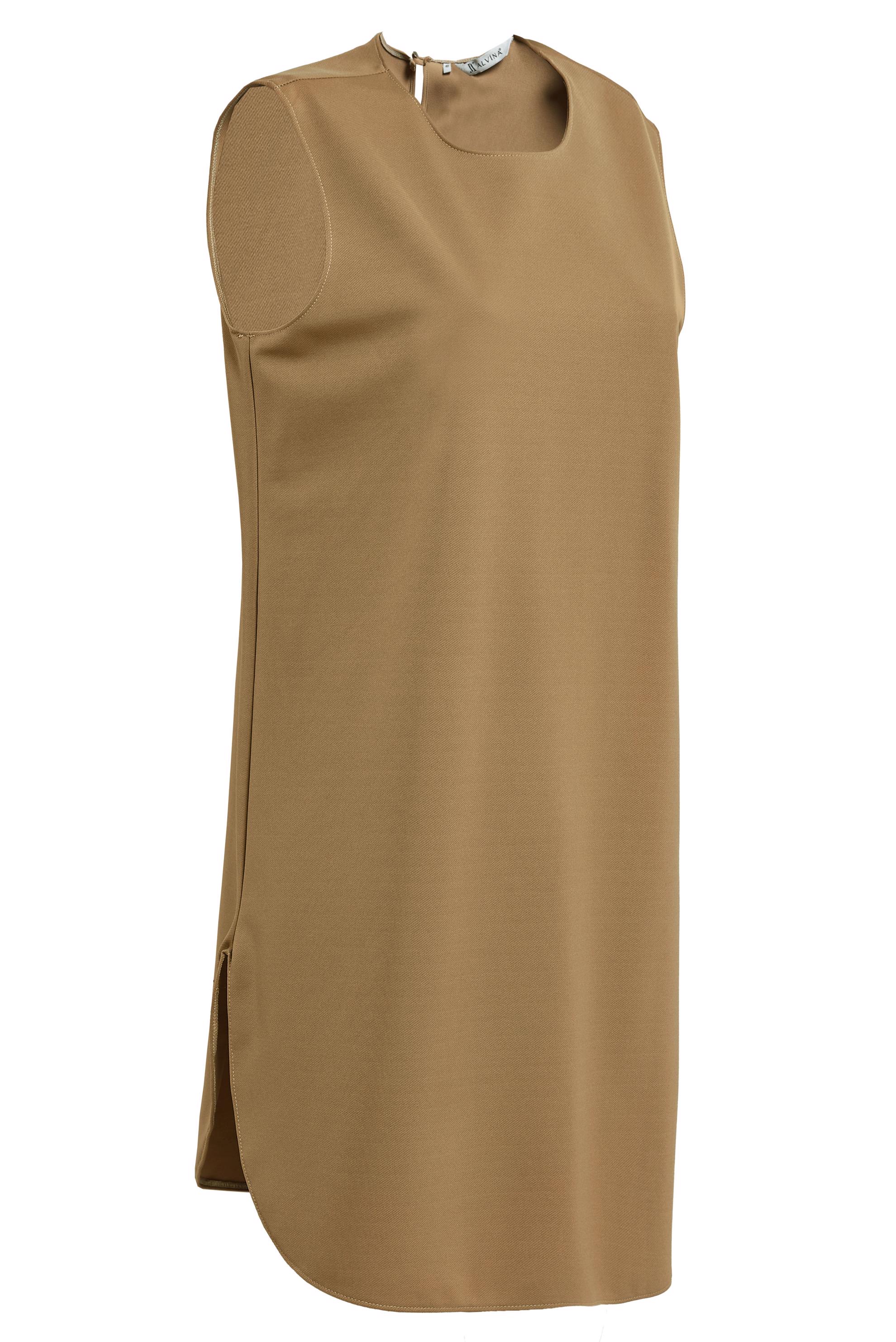 Tesettür giyim KAHVE KOLSUZ İÇ TUNİK 4485