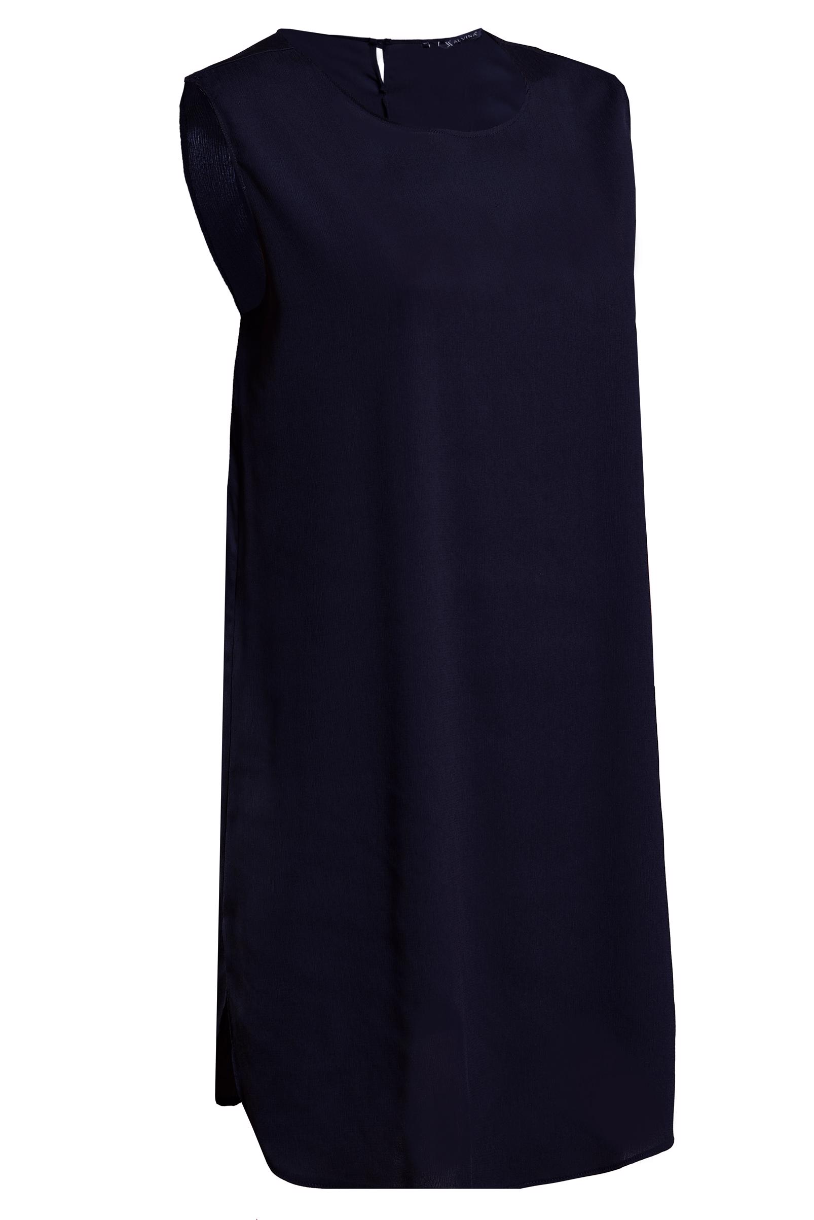 Tesettür giyim LACİVERT KOLSUZ İÇ TUNİK 4485