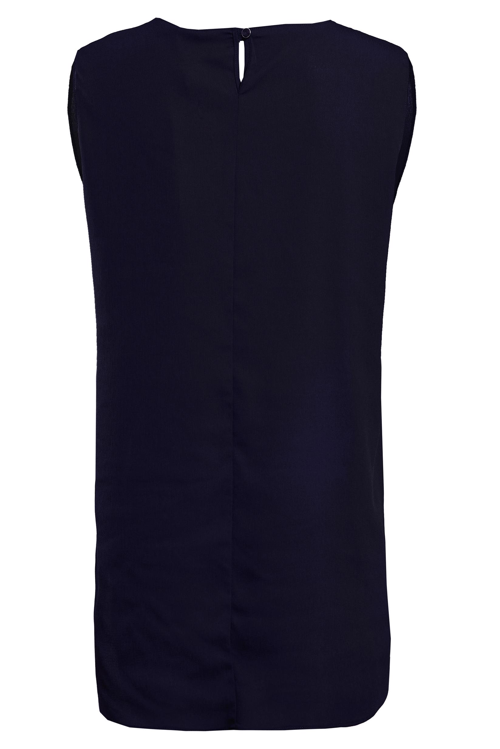 Tesettür giyim LACİVERT KOLSUZ İÇ TUNİK 4485