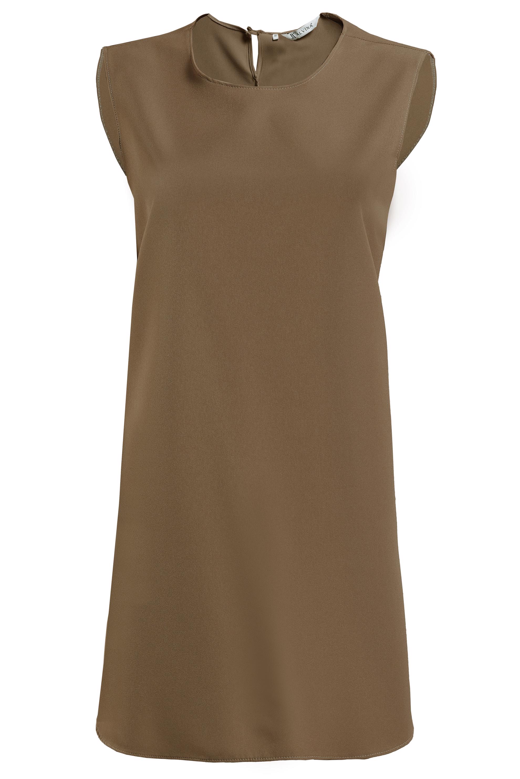 Tesettür giyim VİZON KOLSUZ İÇ TUNİK 4485