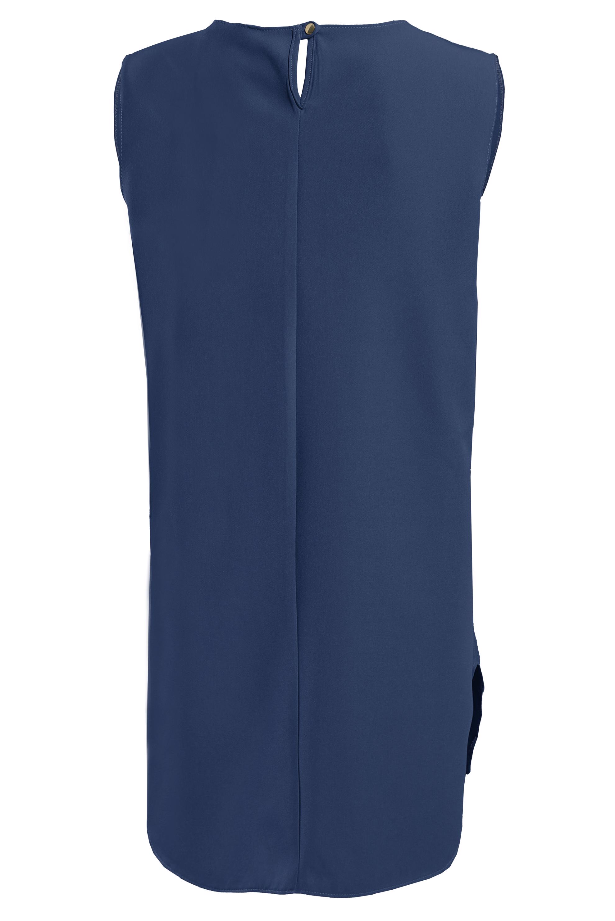 Tesettür giyim LACİVERT KOLSUZ İÇ TUNİK 4485