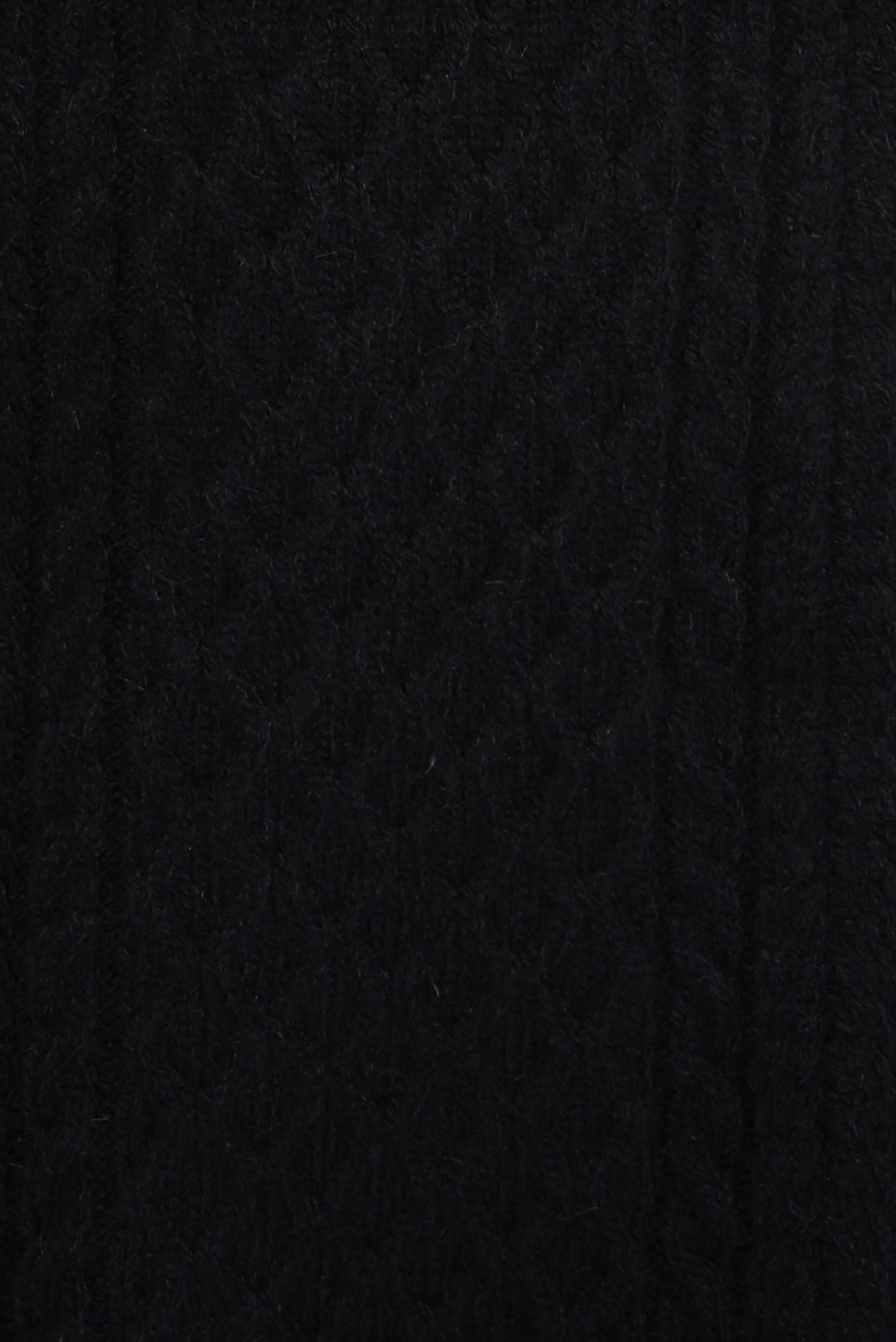 Tesettür giyim SİYAH ÖRGÜ DESENLİ TRİKO TUNİK 44118