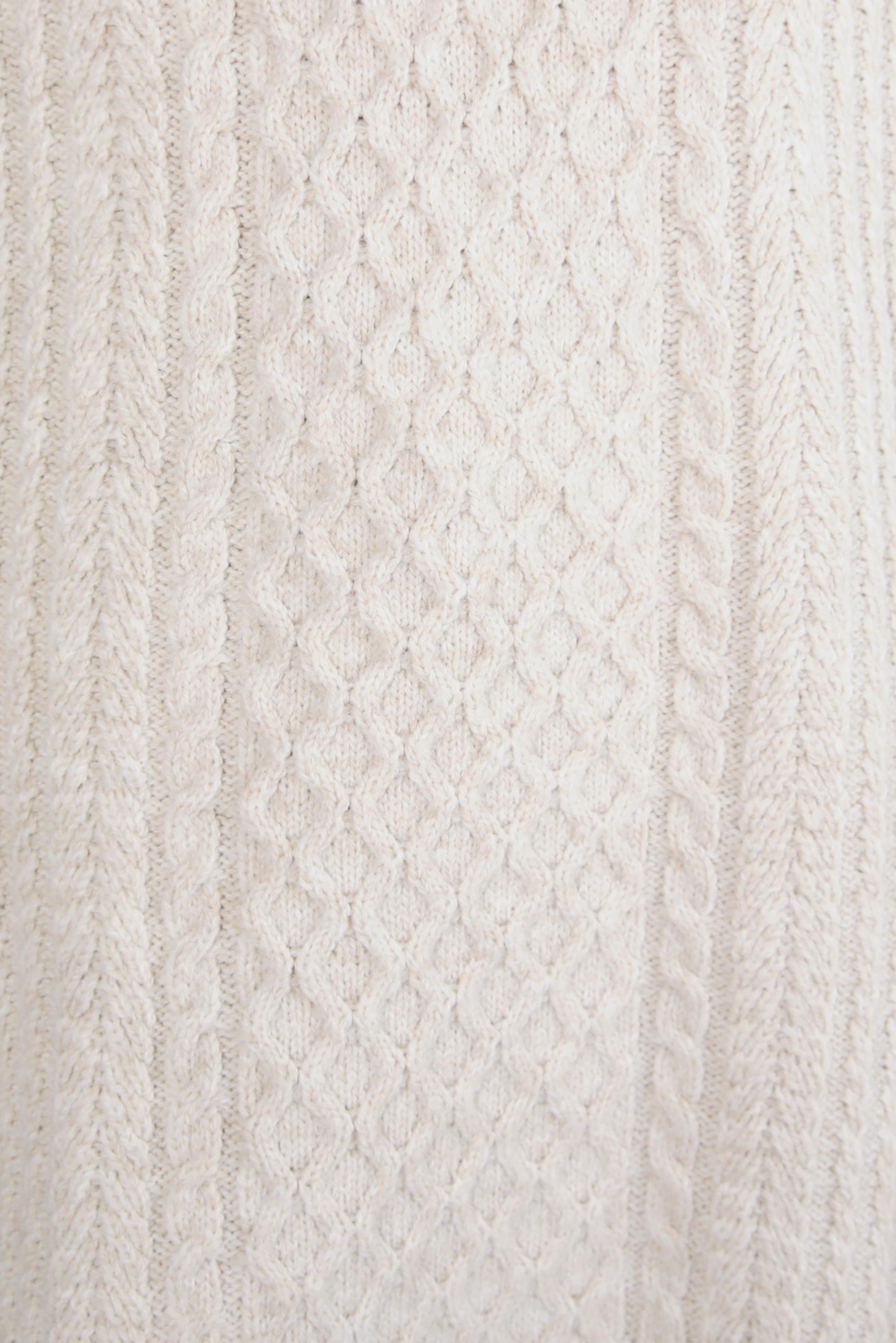 Tesettür giyim BEJ ÖRGÜ DESENLİ TRİKO TUNİK 44118