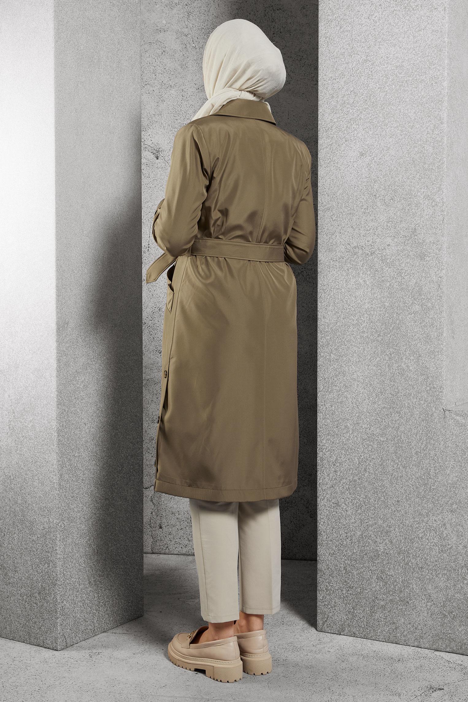 Vêtements hijab VISON TRENCH CEINTURE CEINTURE 10801