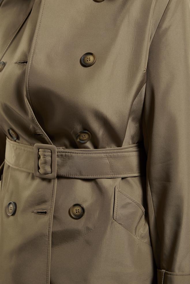 Hijab clothing MINK BELTED TRENCH COAT 10801 - ALVİNA