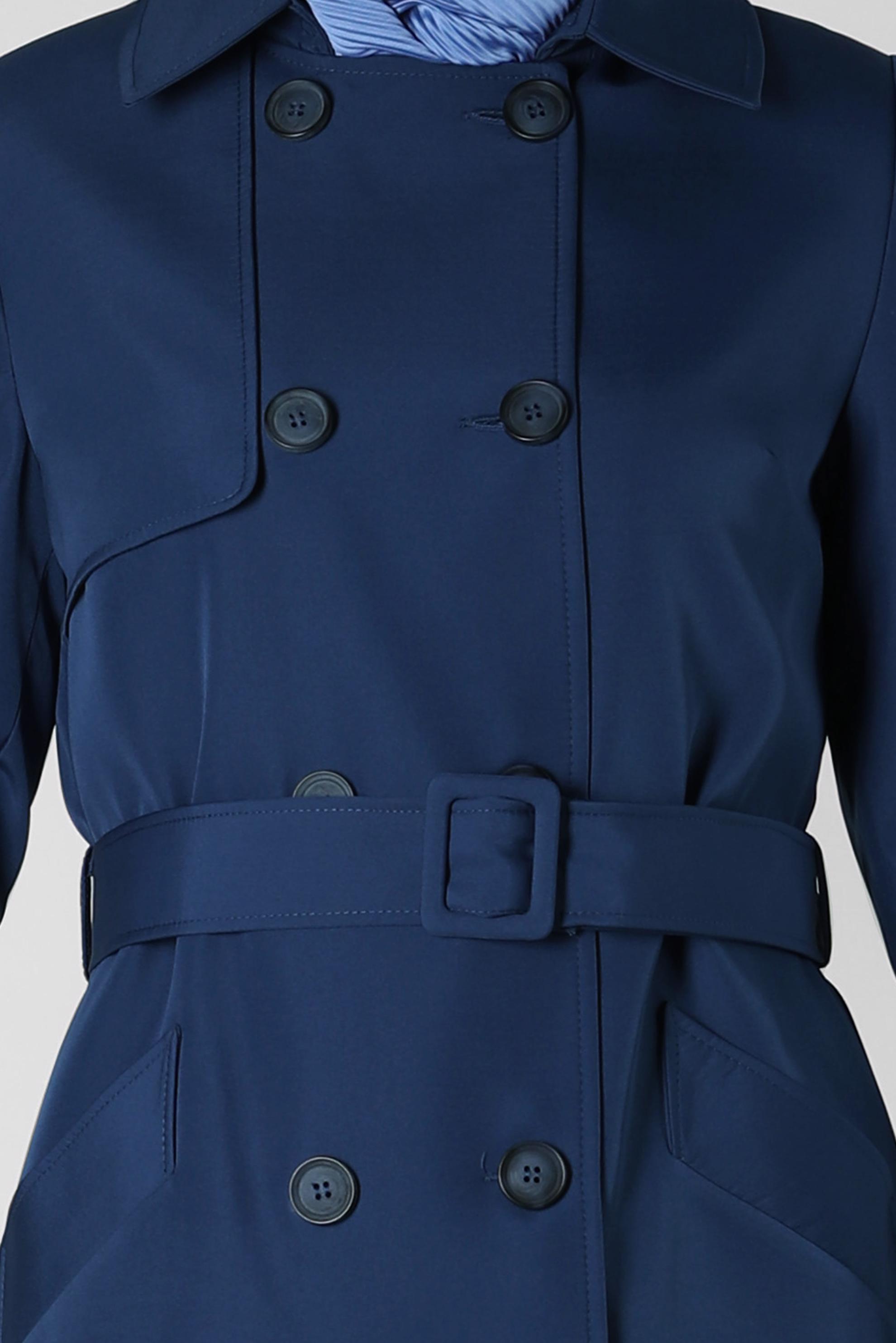 Vêtements hijab BLEU MARINE TRENCH CEINTURE CEINTURE 10801