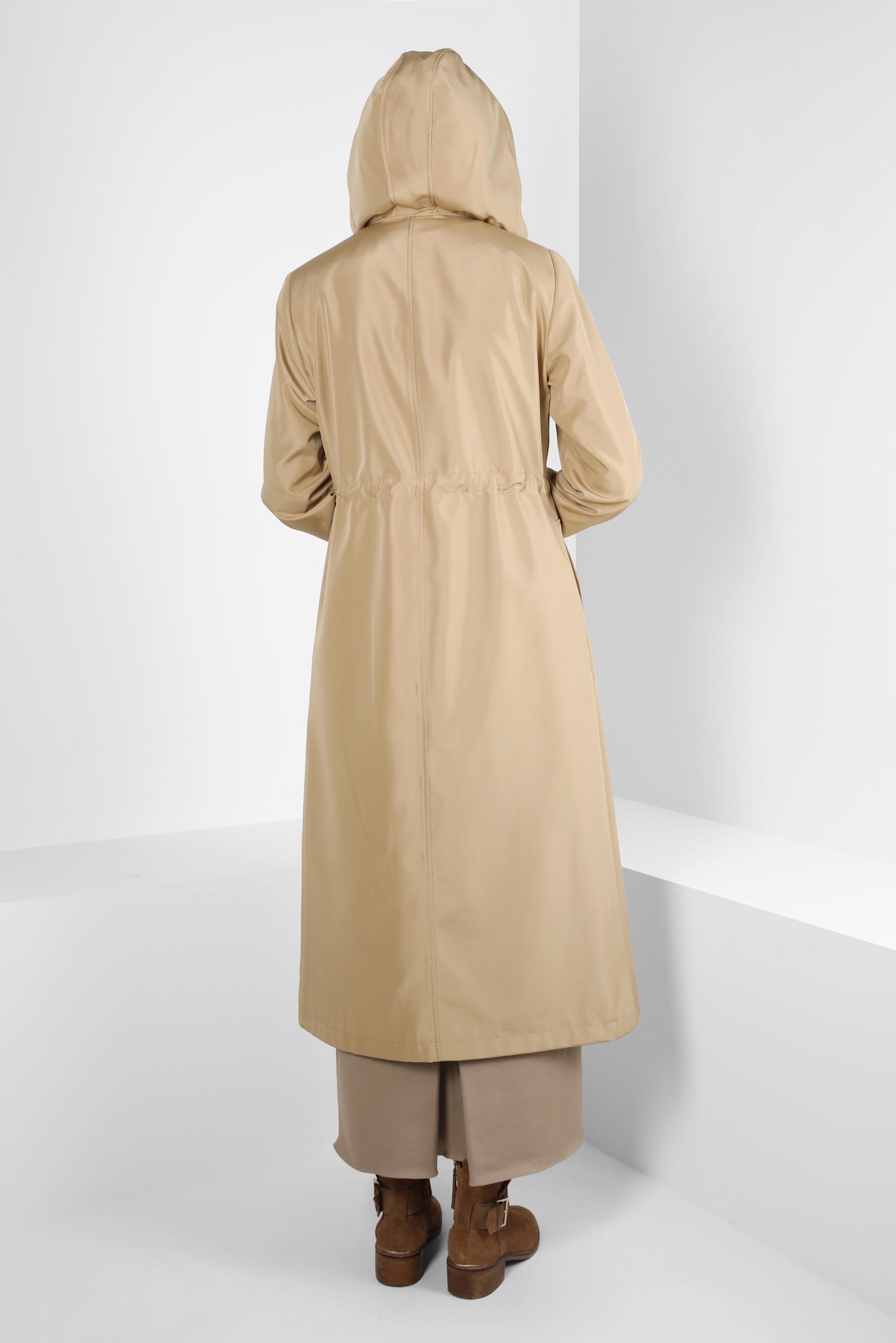 Vêtements hijab BRUN TRENCH-COAT CEINTURÉ 10802