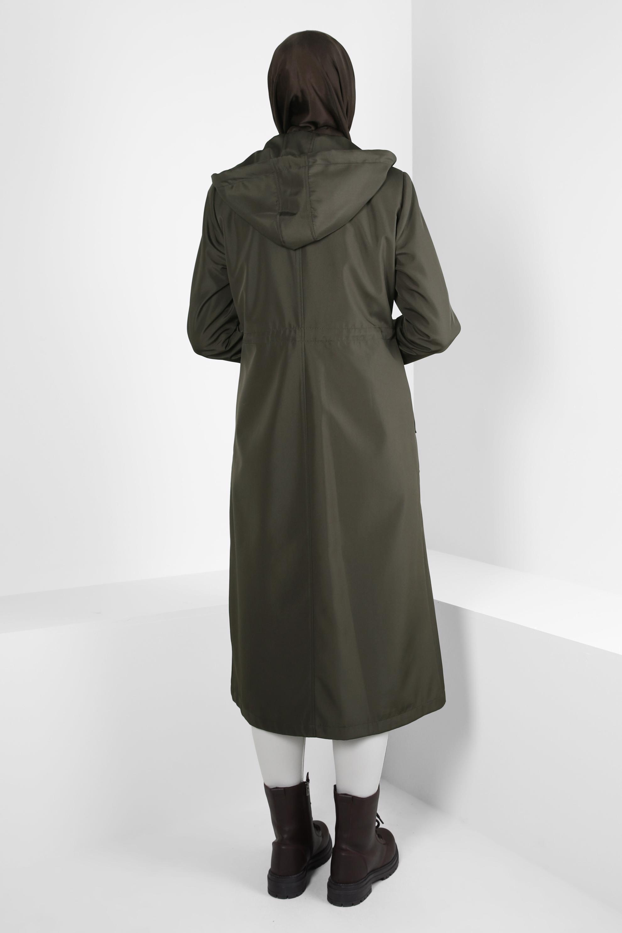 Vêtements hijab BRUN TRENCH-COAT CEINTURÉ 10802
