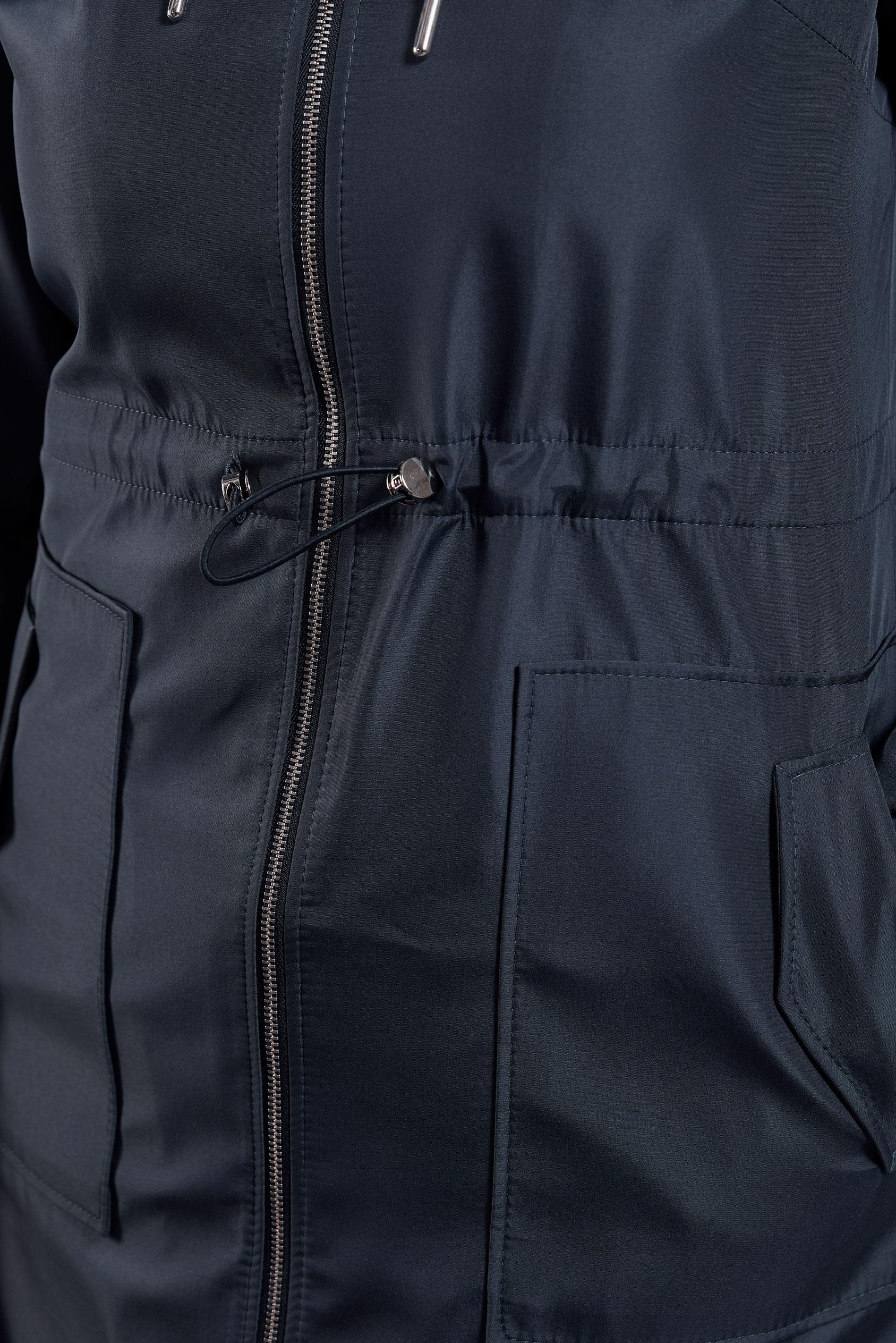 Vêtements hijab BLEU MARINE TRENCH-COAT CEINTURÉ 10802