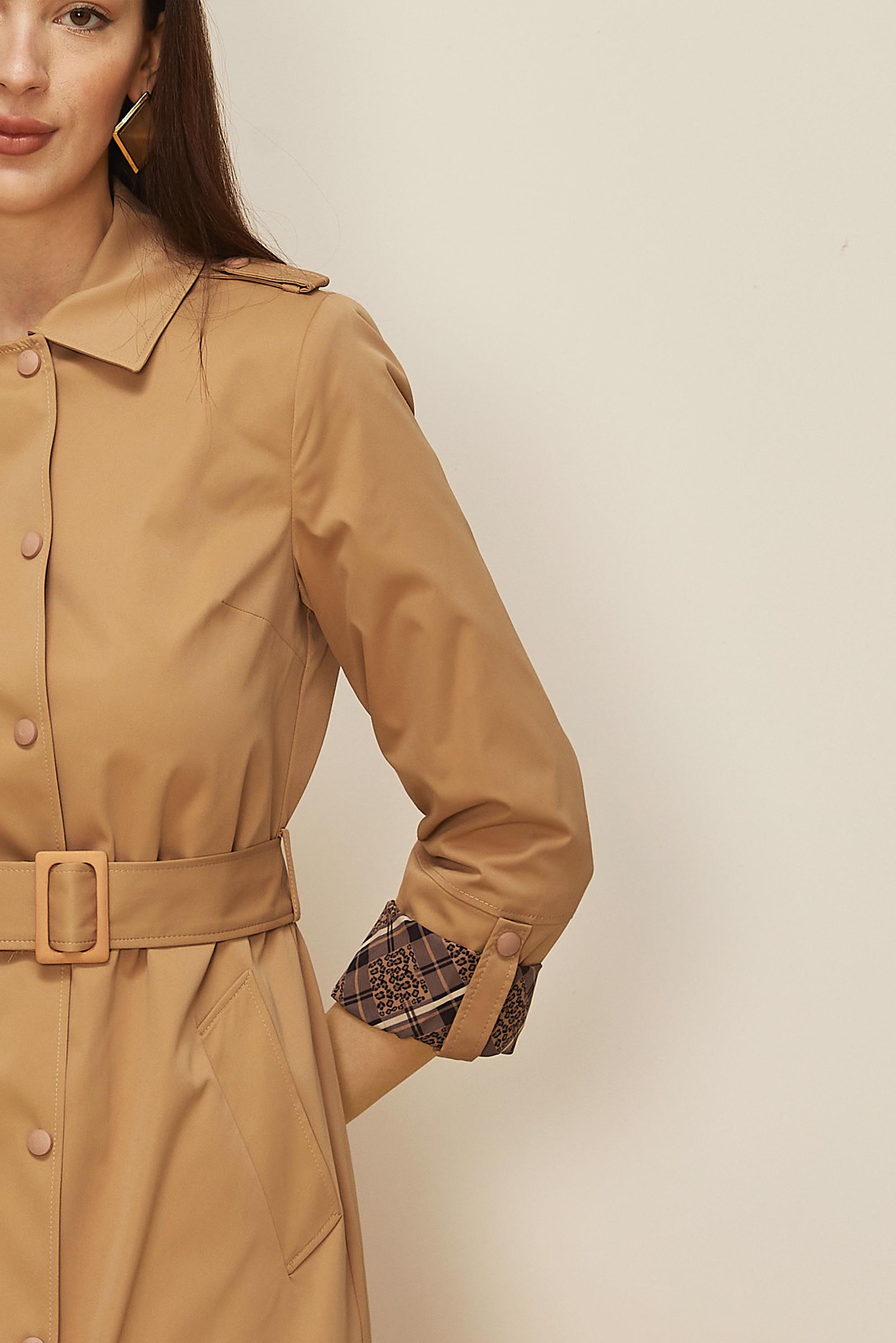 Hijab clothing TABA BELTED TRENCH COAT 10807