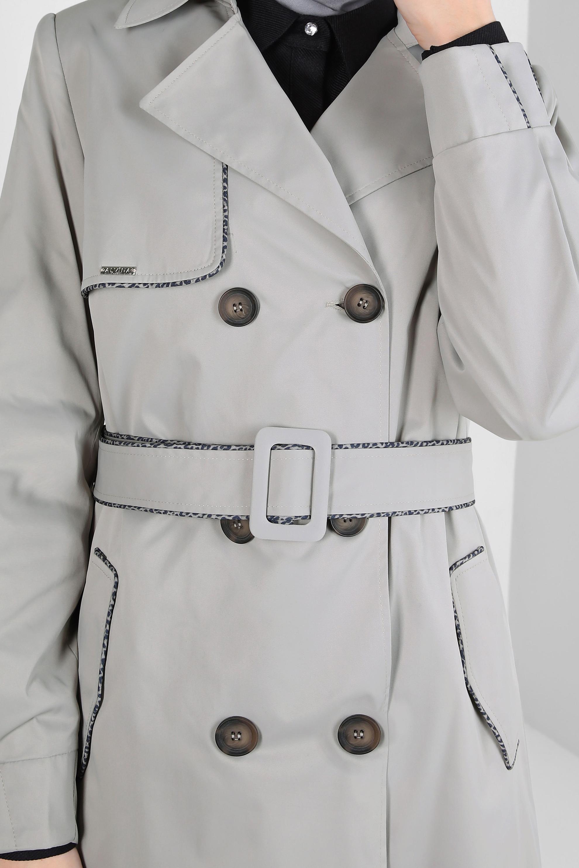 Vêtements hijab BEIGE TRENCH-COAT CEINTURE 10808