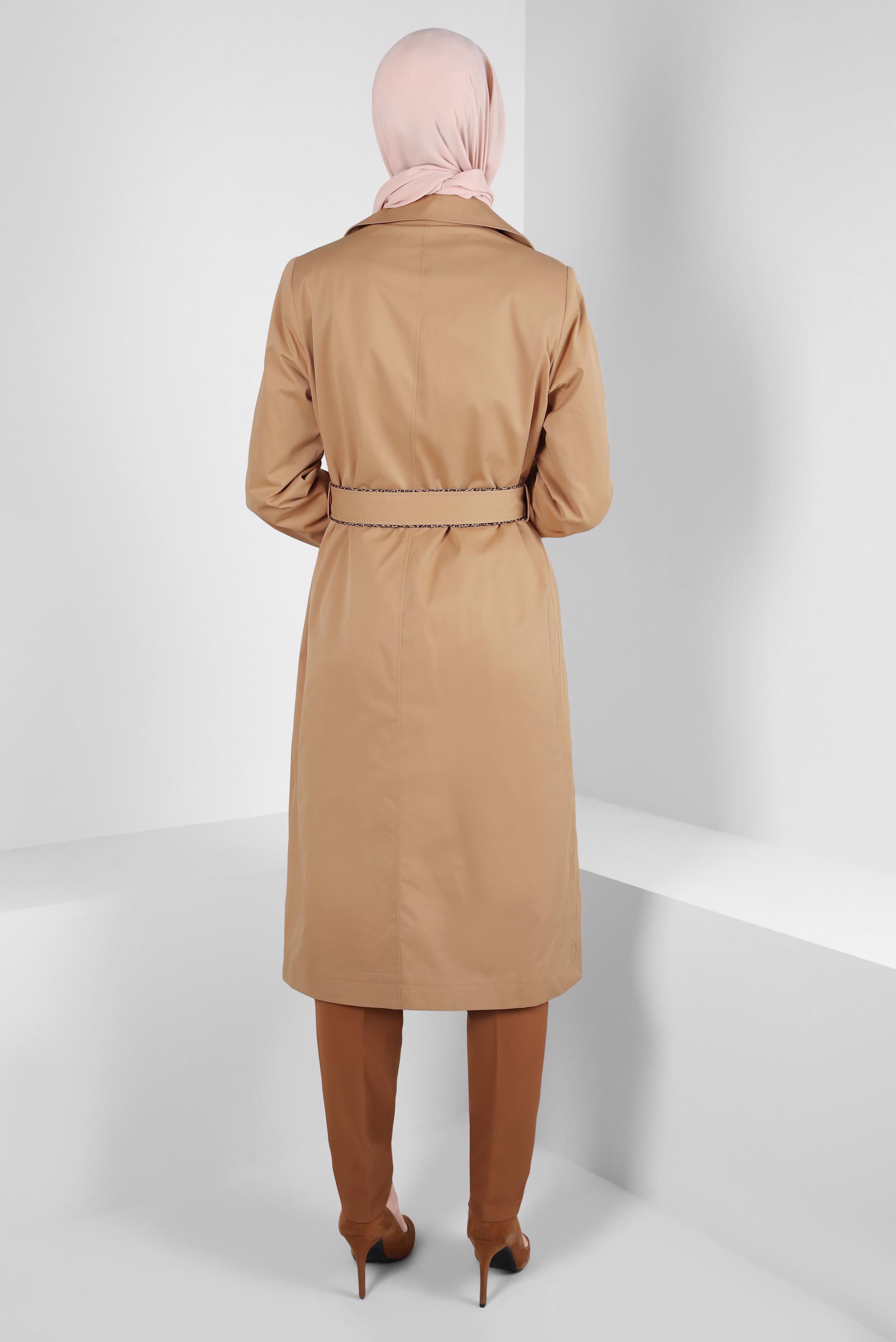 Vêtements hijab TABA TRENCH-COAT CEINTURE 10808