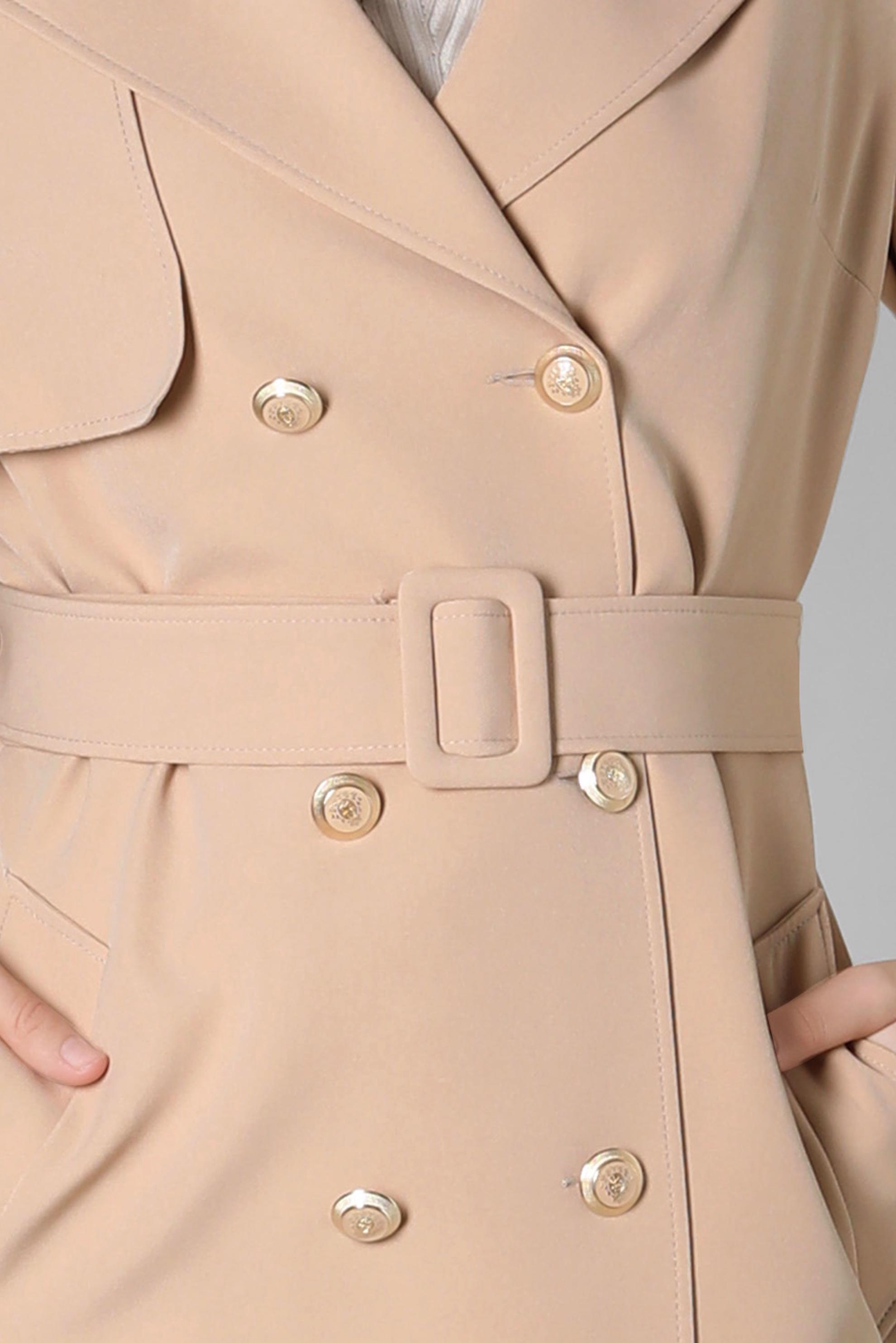 Vêtements hijab BEIGE TRENCH À DOUBLE BOUTONNAGE 10812