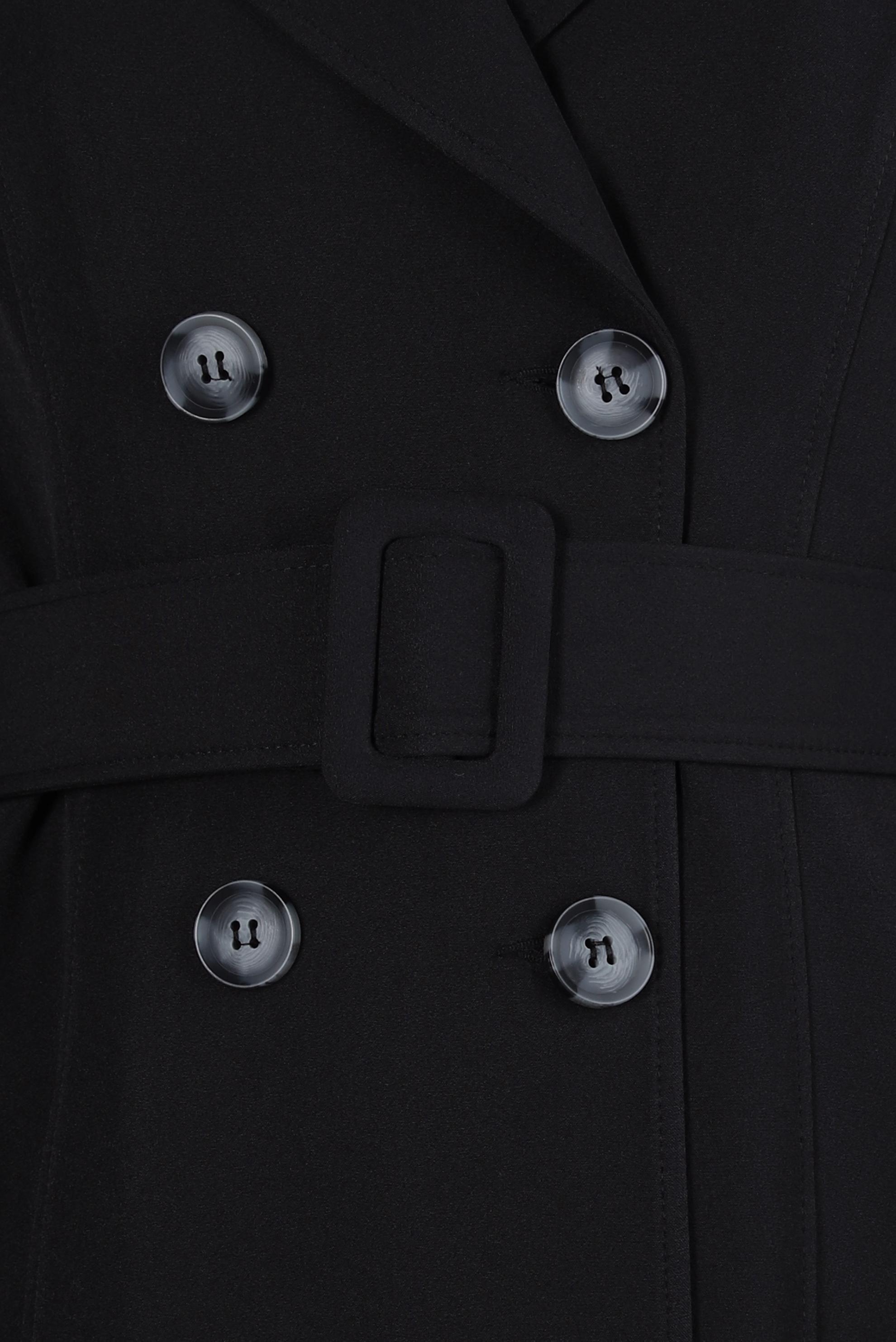 Vêtements hijab NOIR TRENCH-COAT CEINTURE 10834