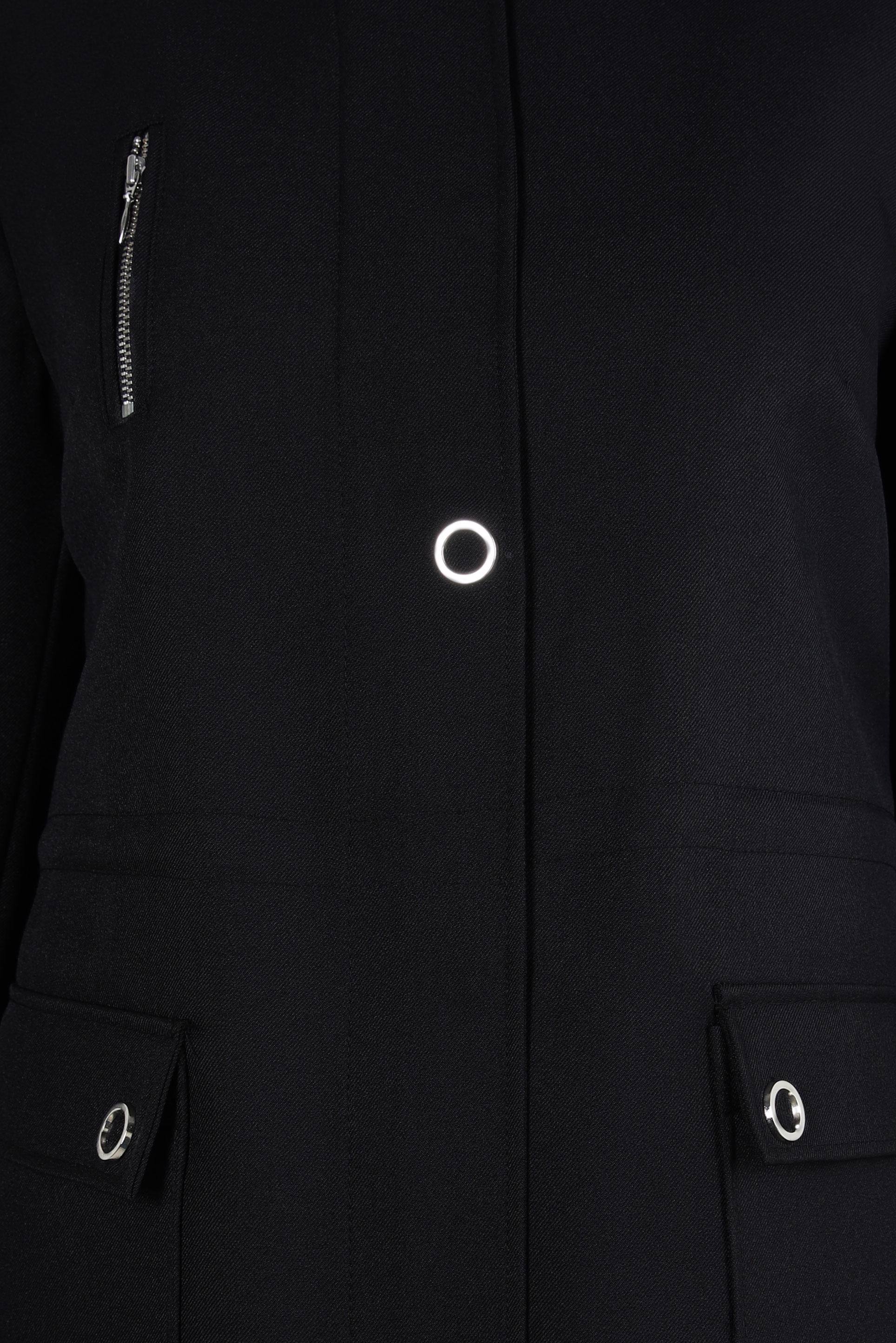 Tesettür giyim SİYAH KAPÜŞONLU TRENÇKOT 10837