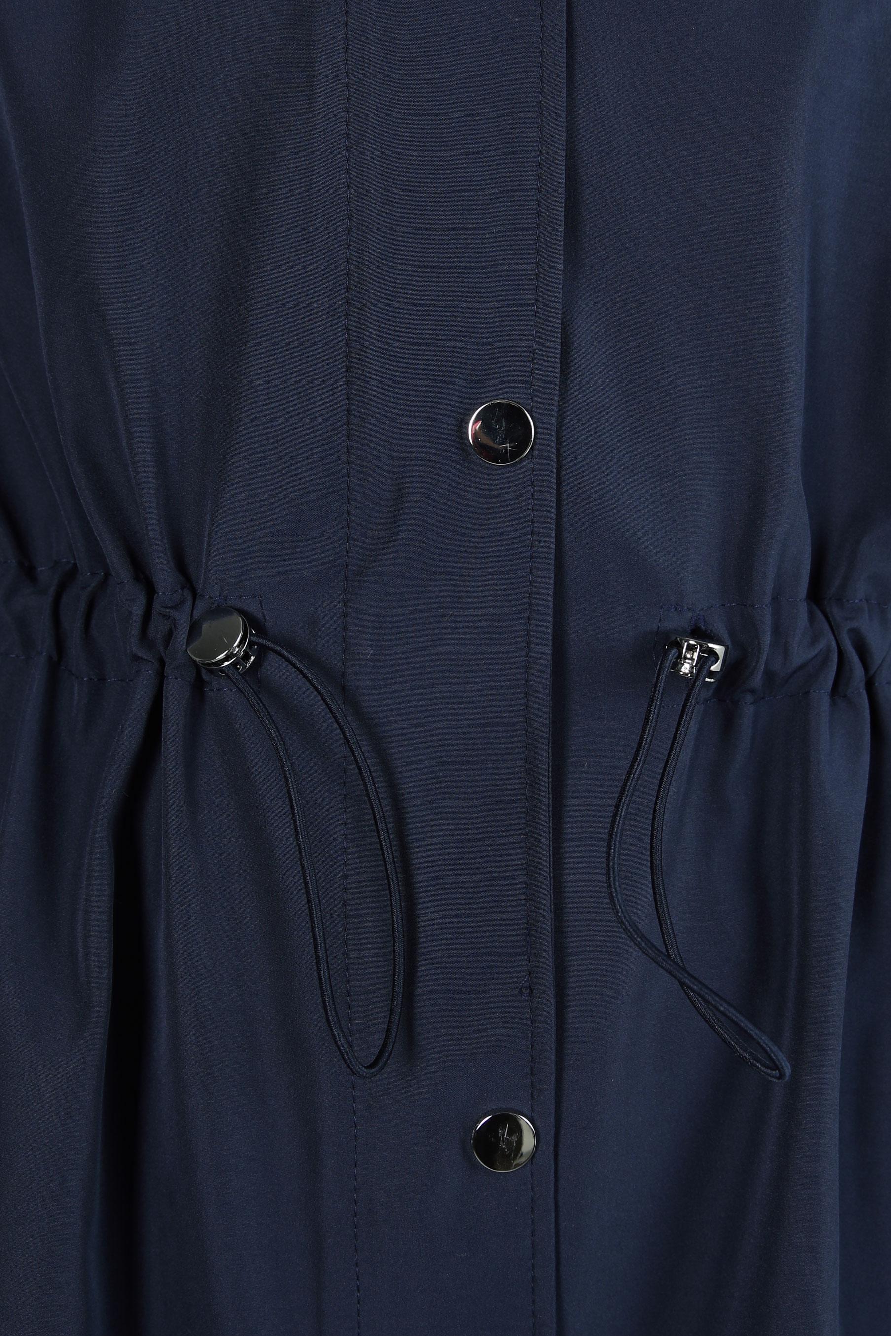 Tesettür giyim LACİVERT LEOPAR DESENLİ TRENÇKOT 10842