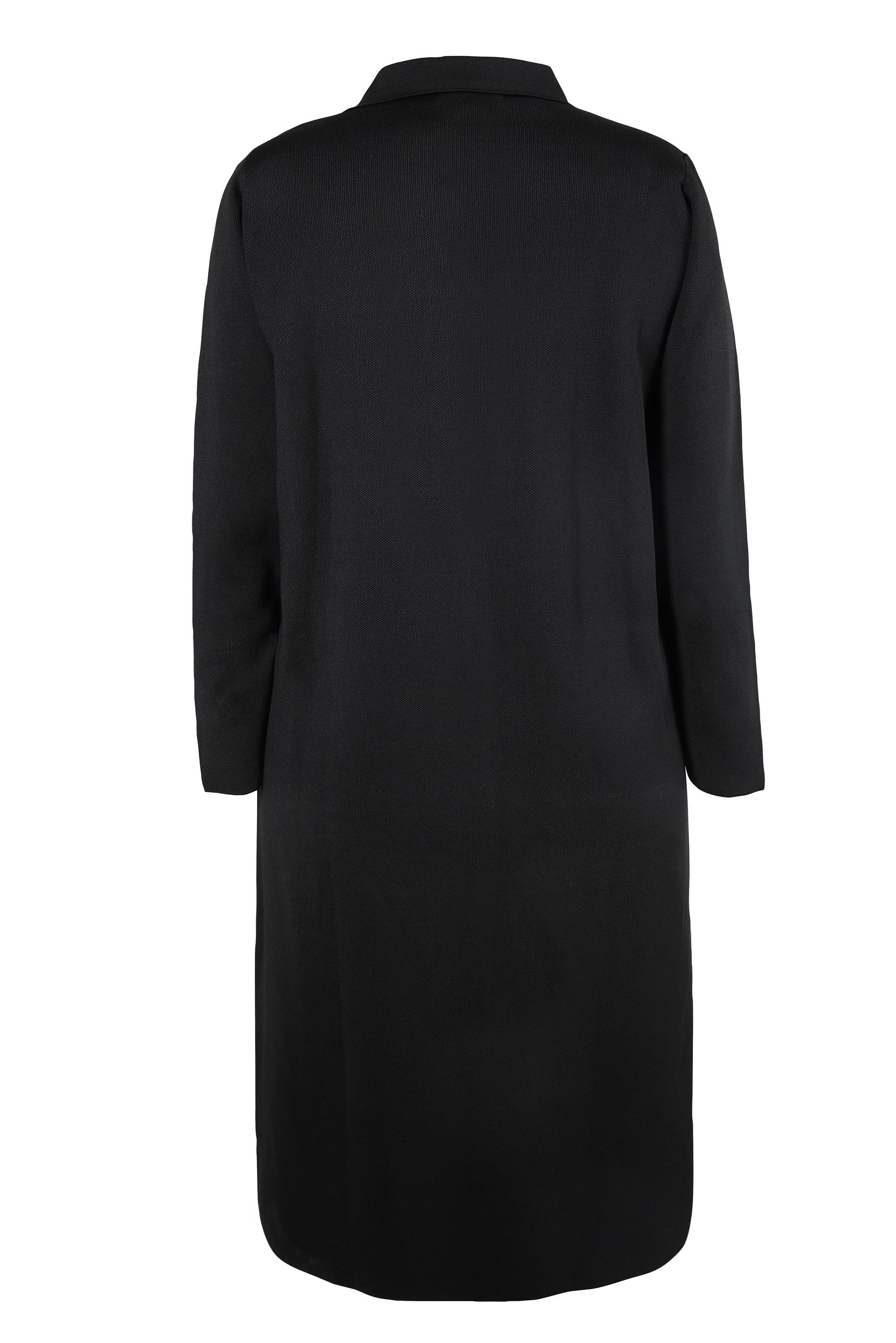 Tesettür giyim SİYAH DÜĞMELİ TRİKO HIRKA 20472