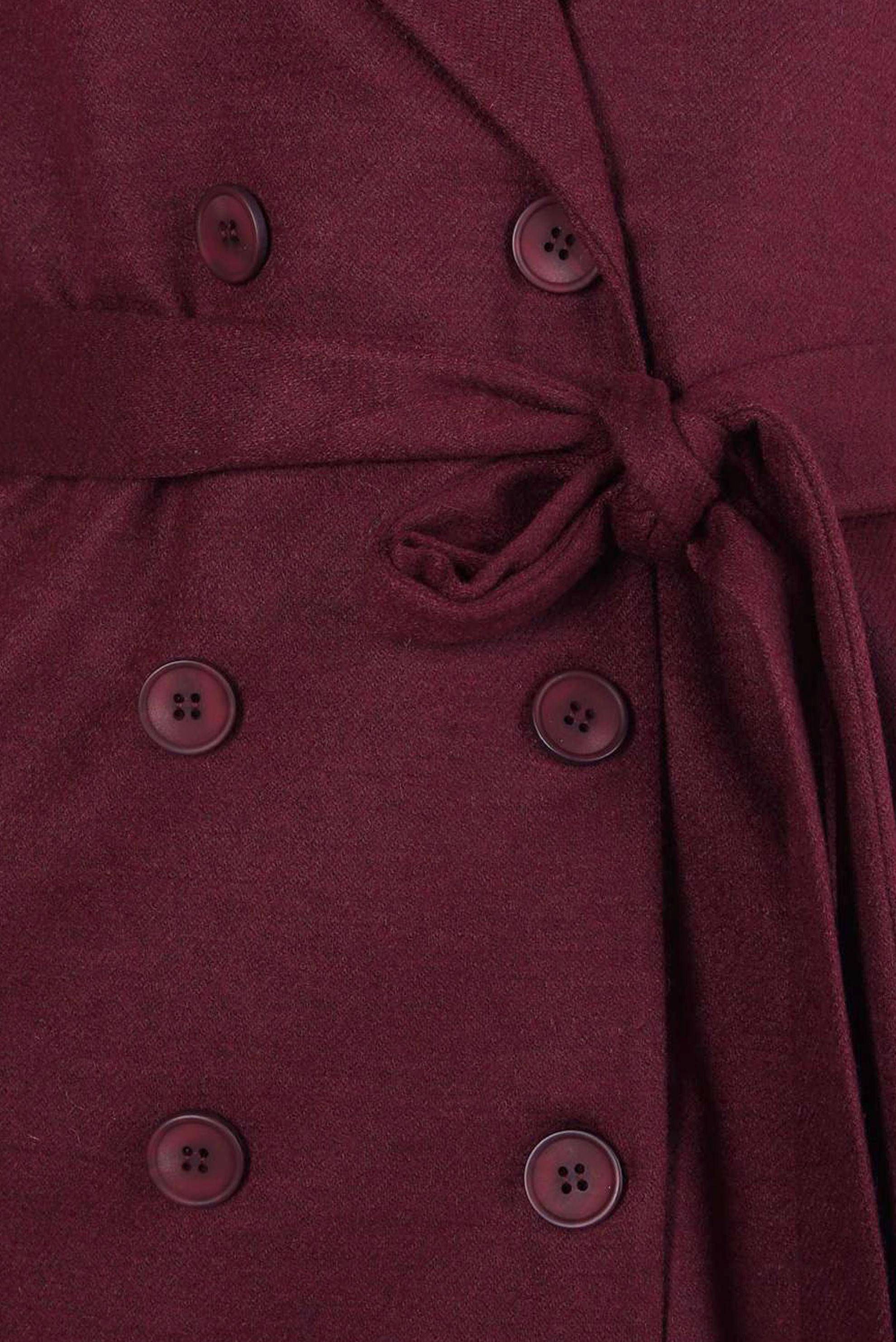 Tesettür giyim BORDO KUŞAKLI YELEK 44255