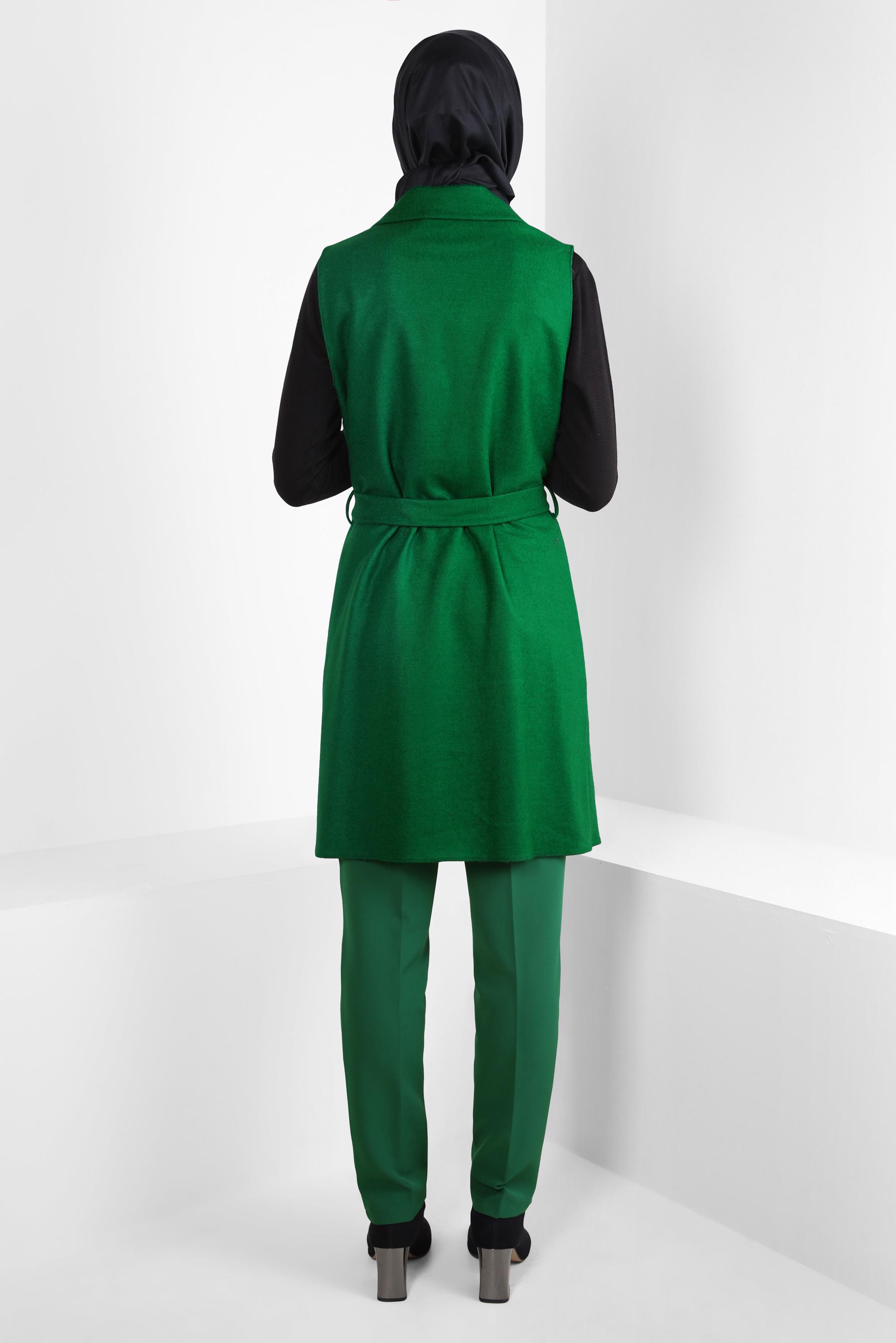 Vêtements hijab VERT GILET CEINTURE 44255