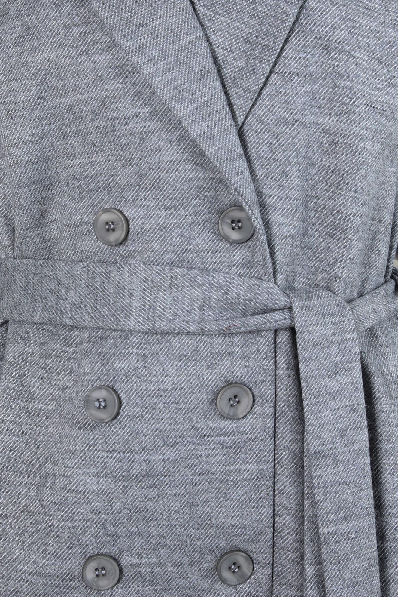 Tesettür giyim GRİ KUŞAKLI YELEK 44255