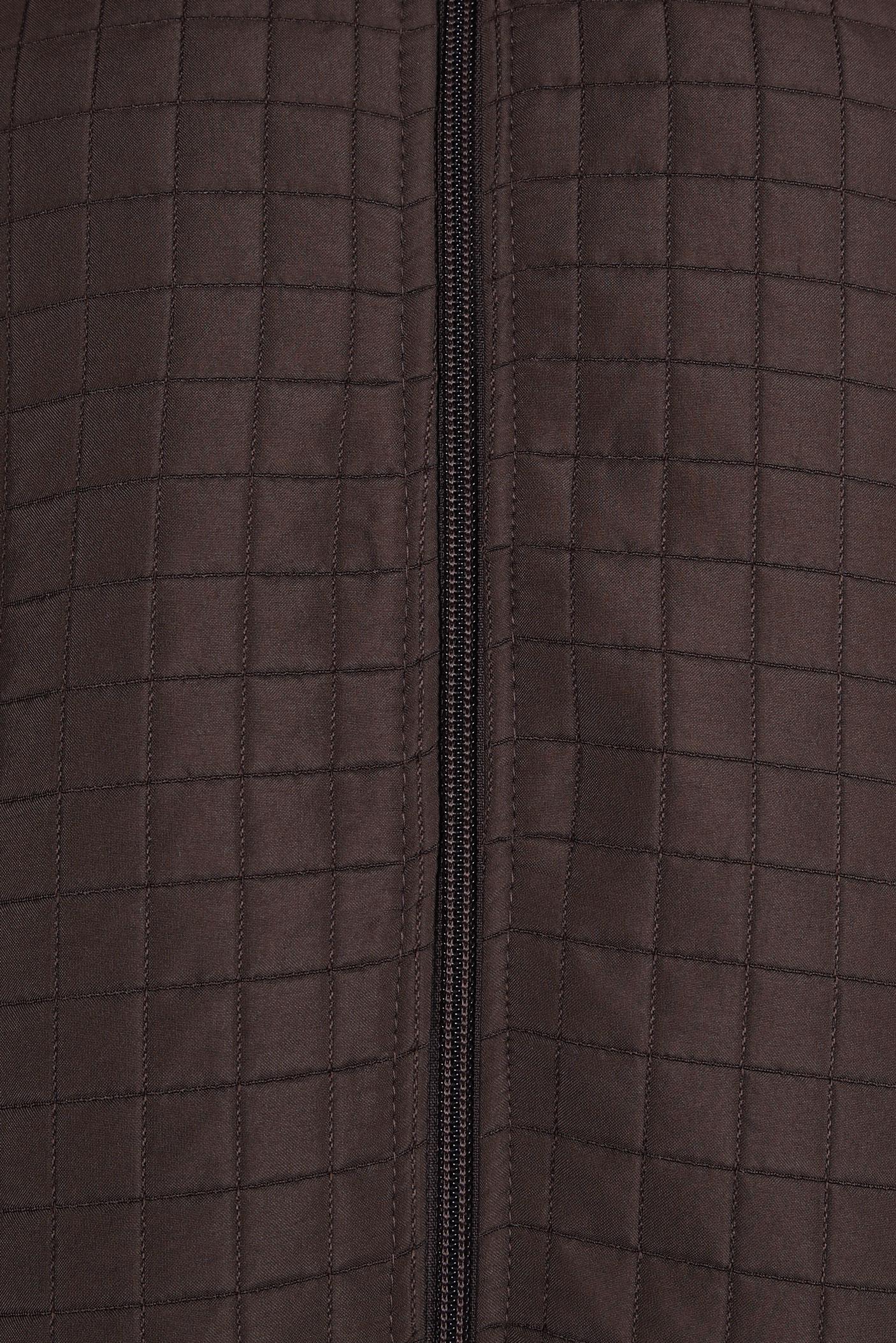 Tesettür giyim KAHVE KAPİTONE DESENLİ YELEK 44302